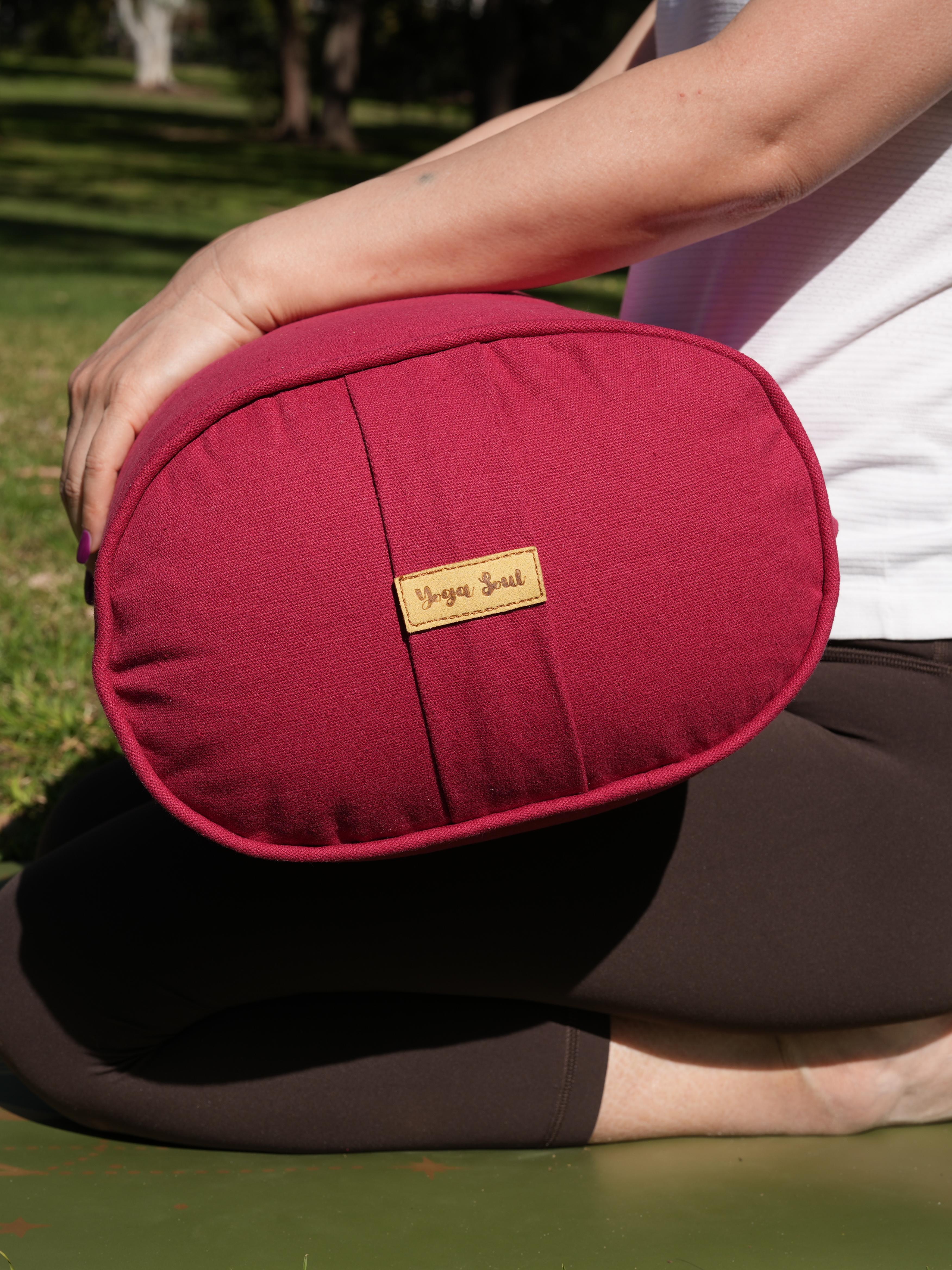 Oval Yoga Bolster | Pure | Red