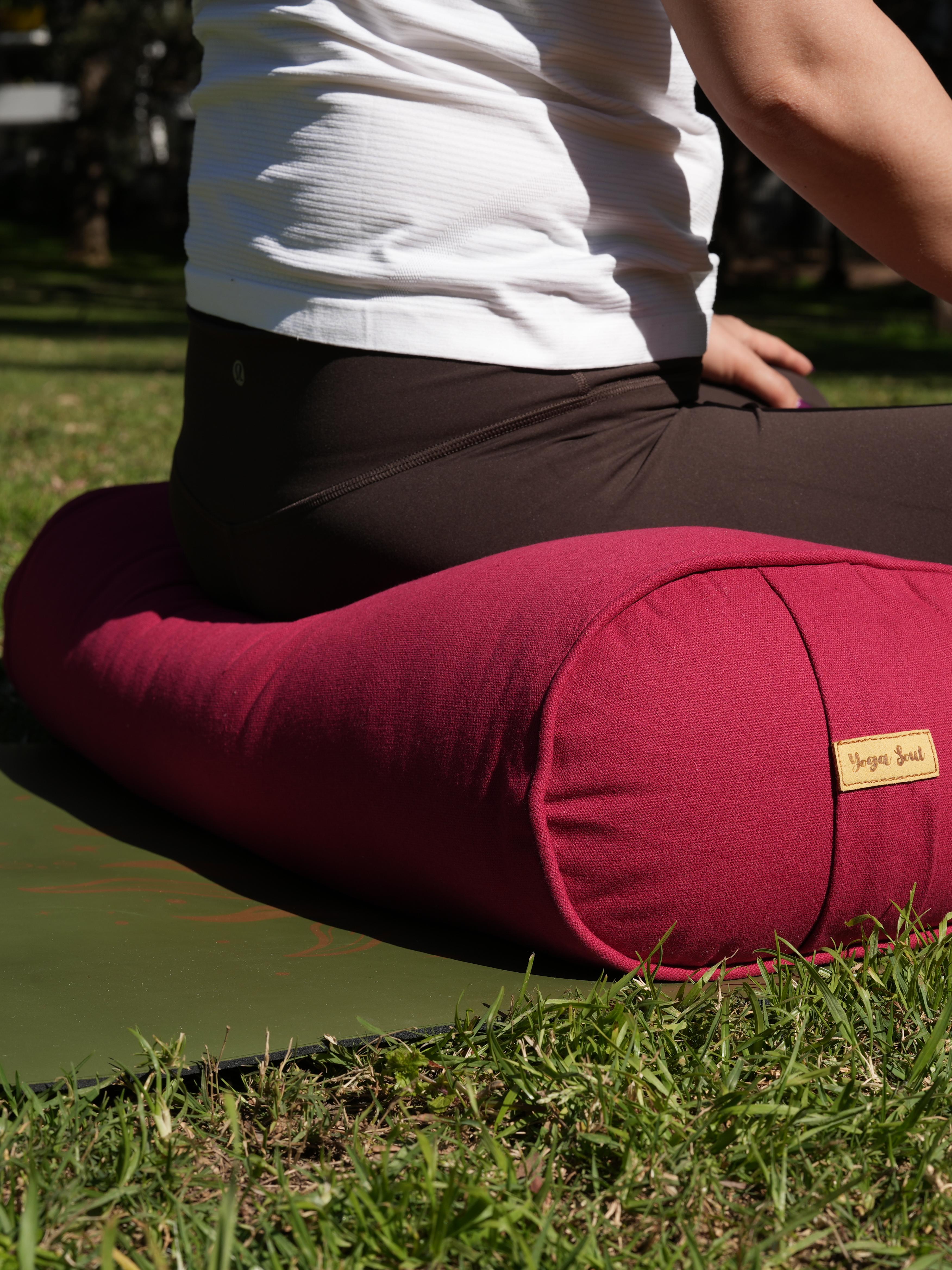Oval Yoga Bolster | Pure | Red