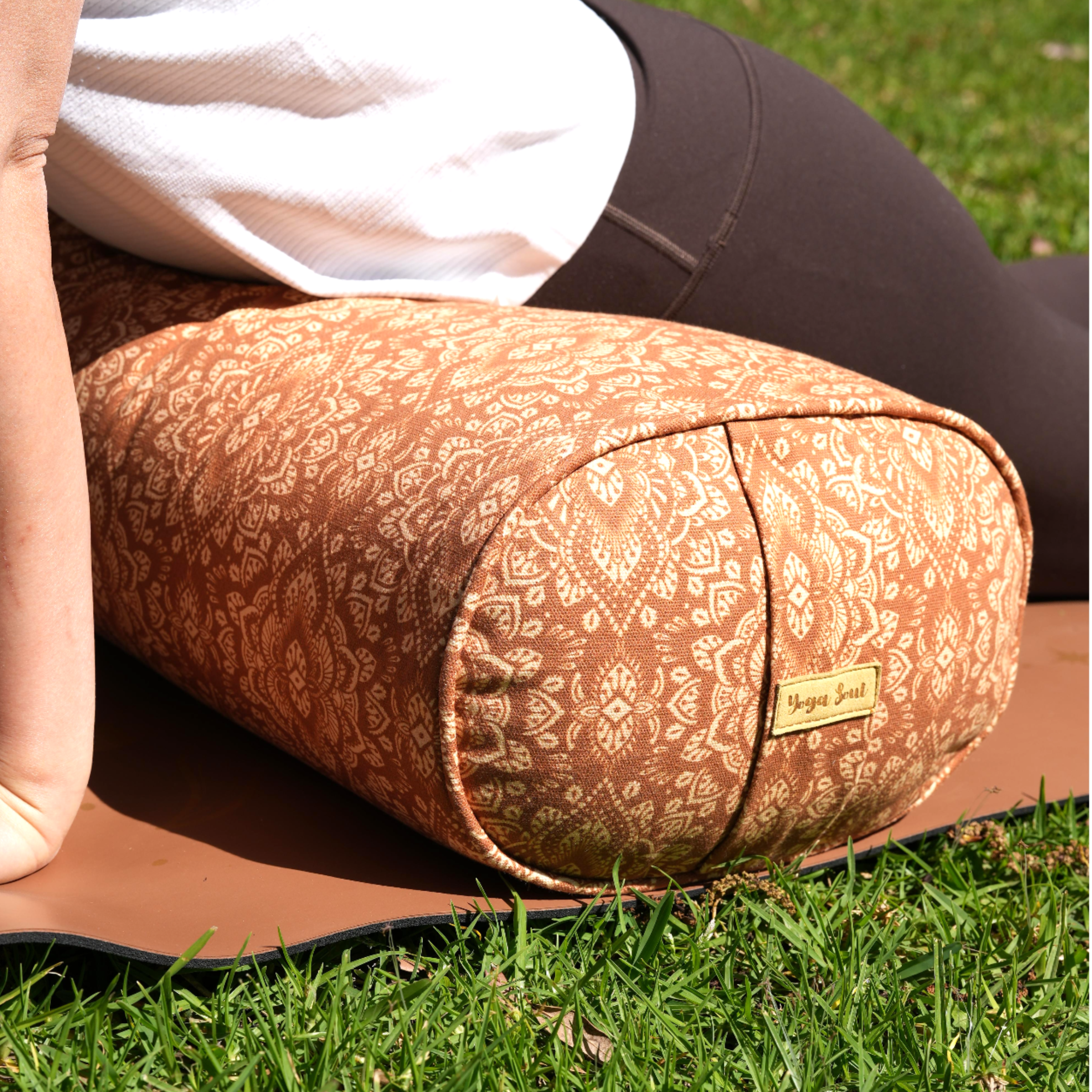 Oval Yoga Bolster | Mandala | Caramel