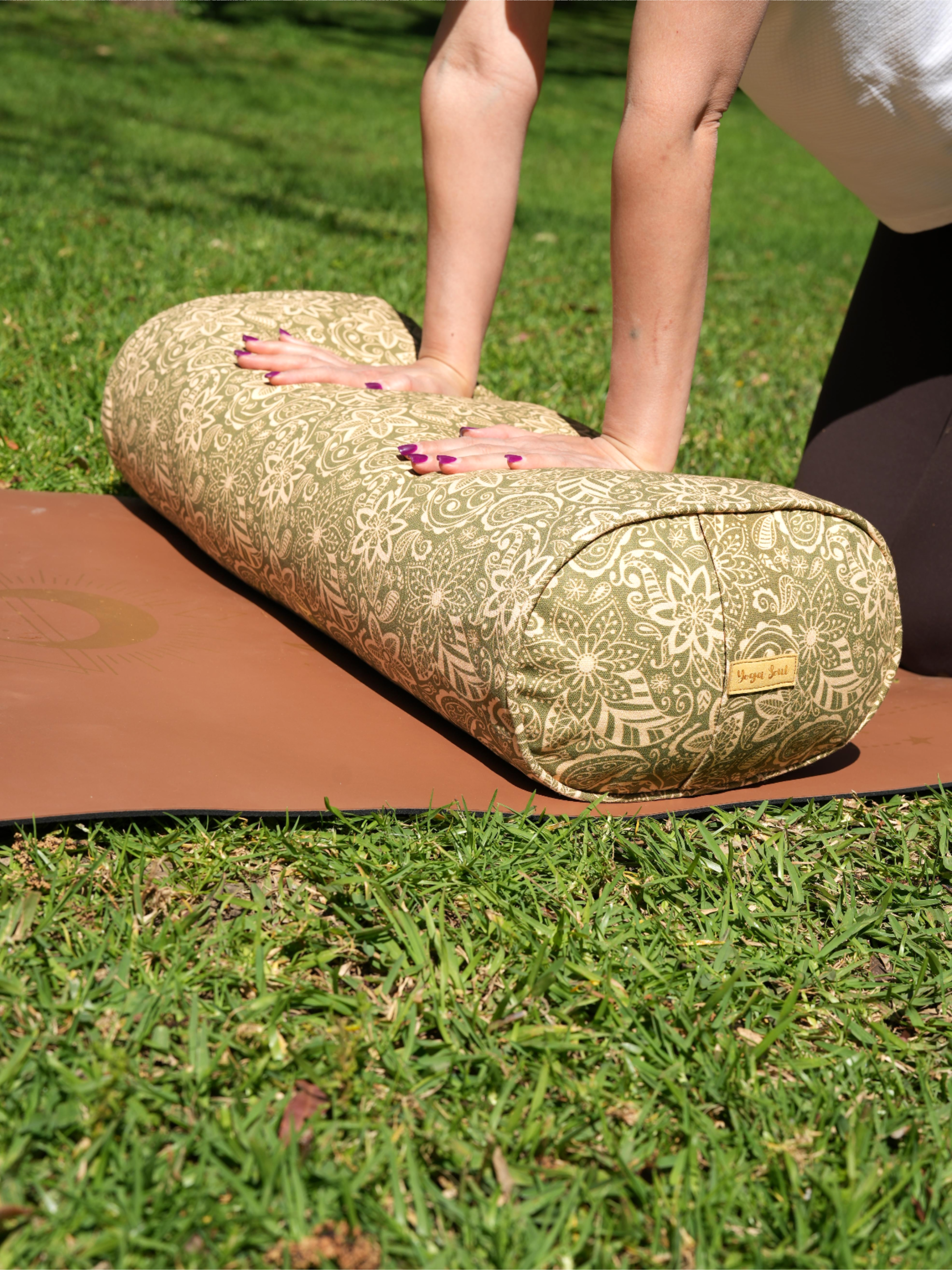 Oval Yoga Bolster | StarFlower | Olive