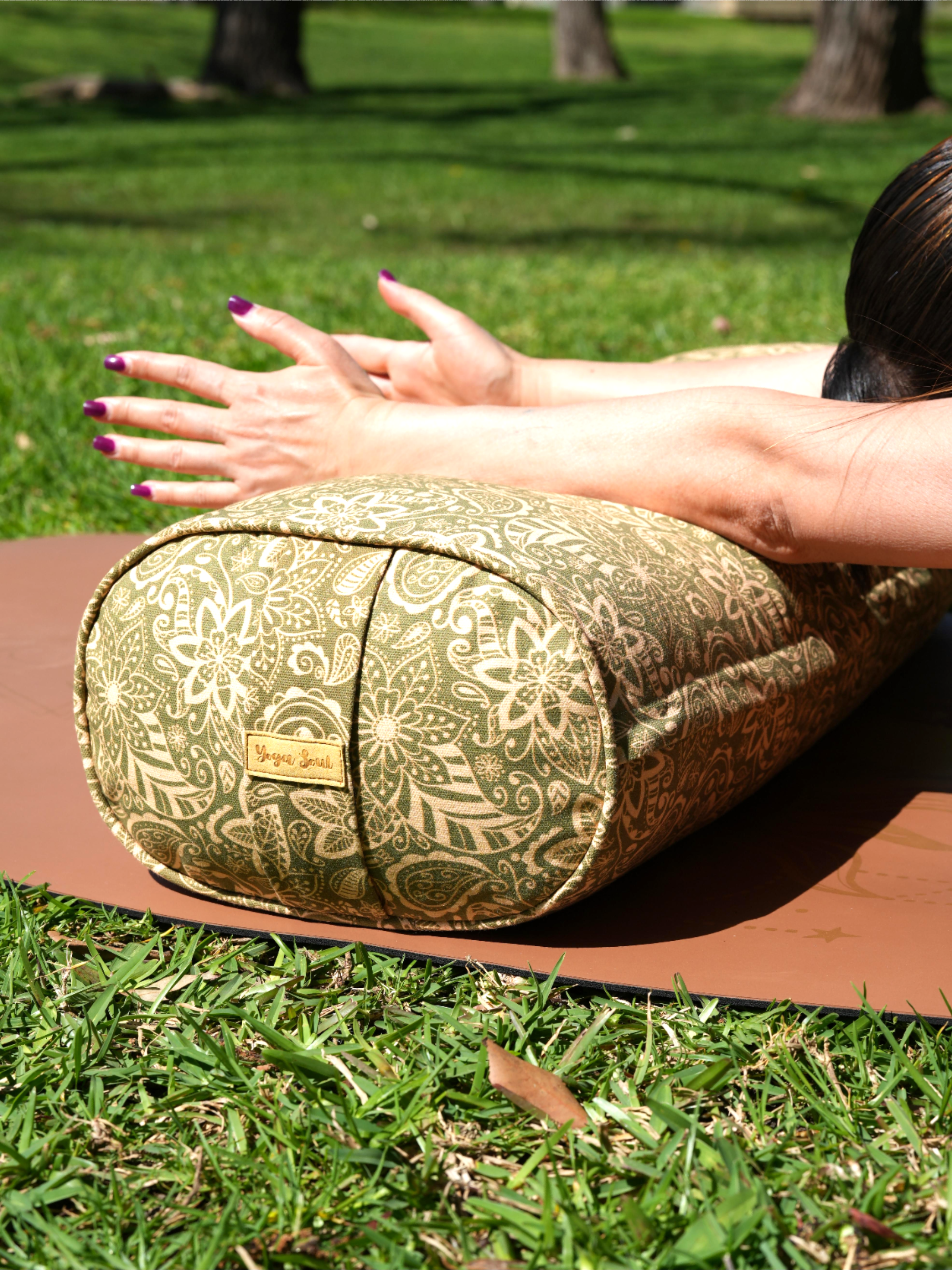 Oval Yoga Bolster | StarFlower | Olive