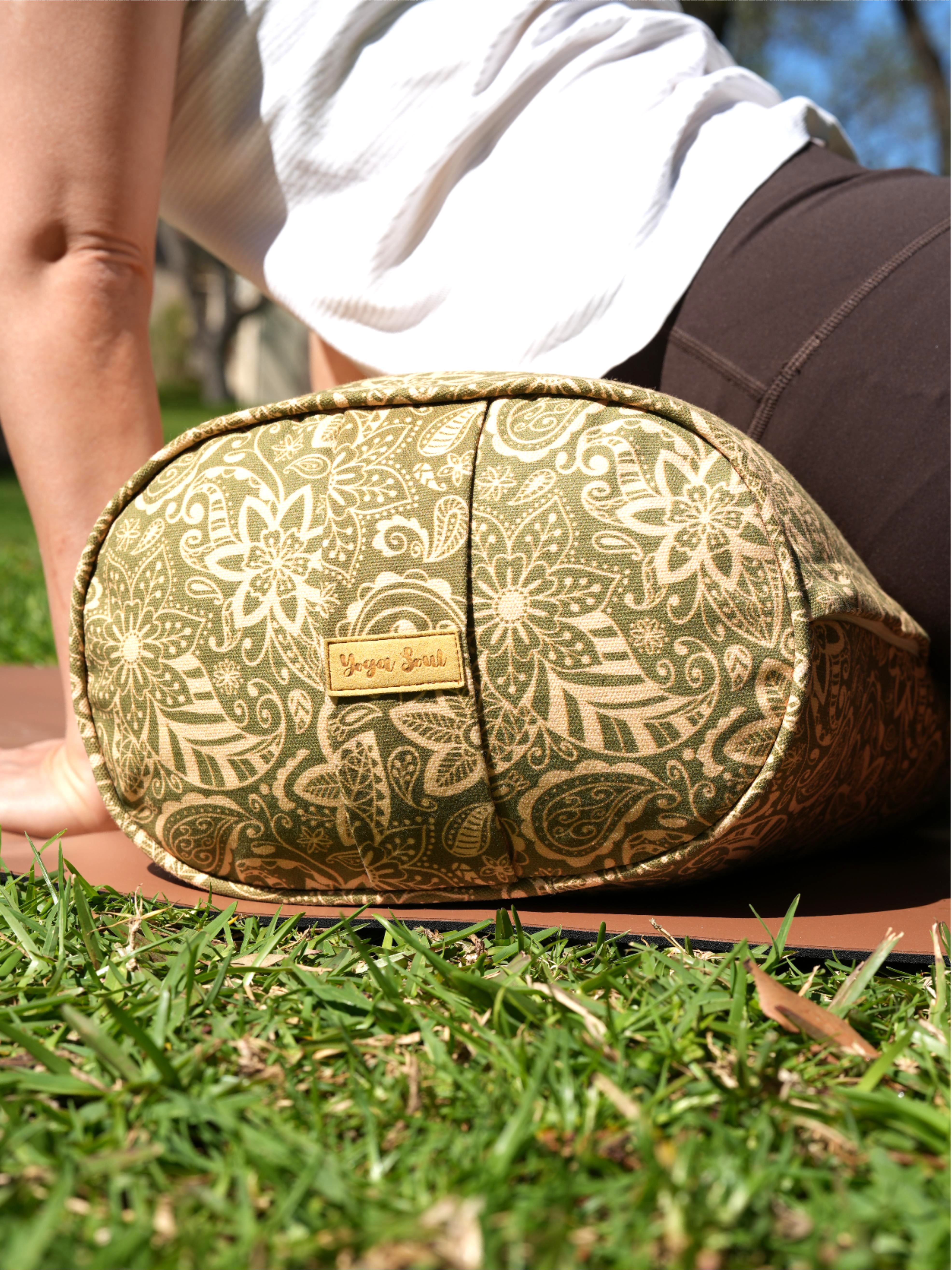 Oval Yoga Bolster | StarFlower | Olive