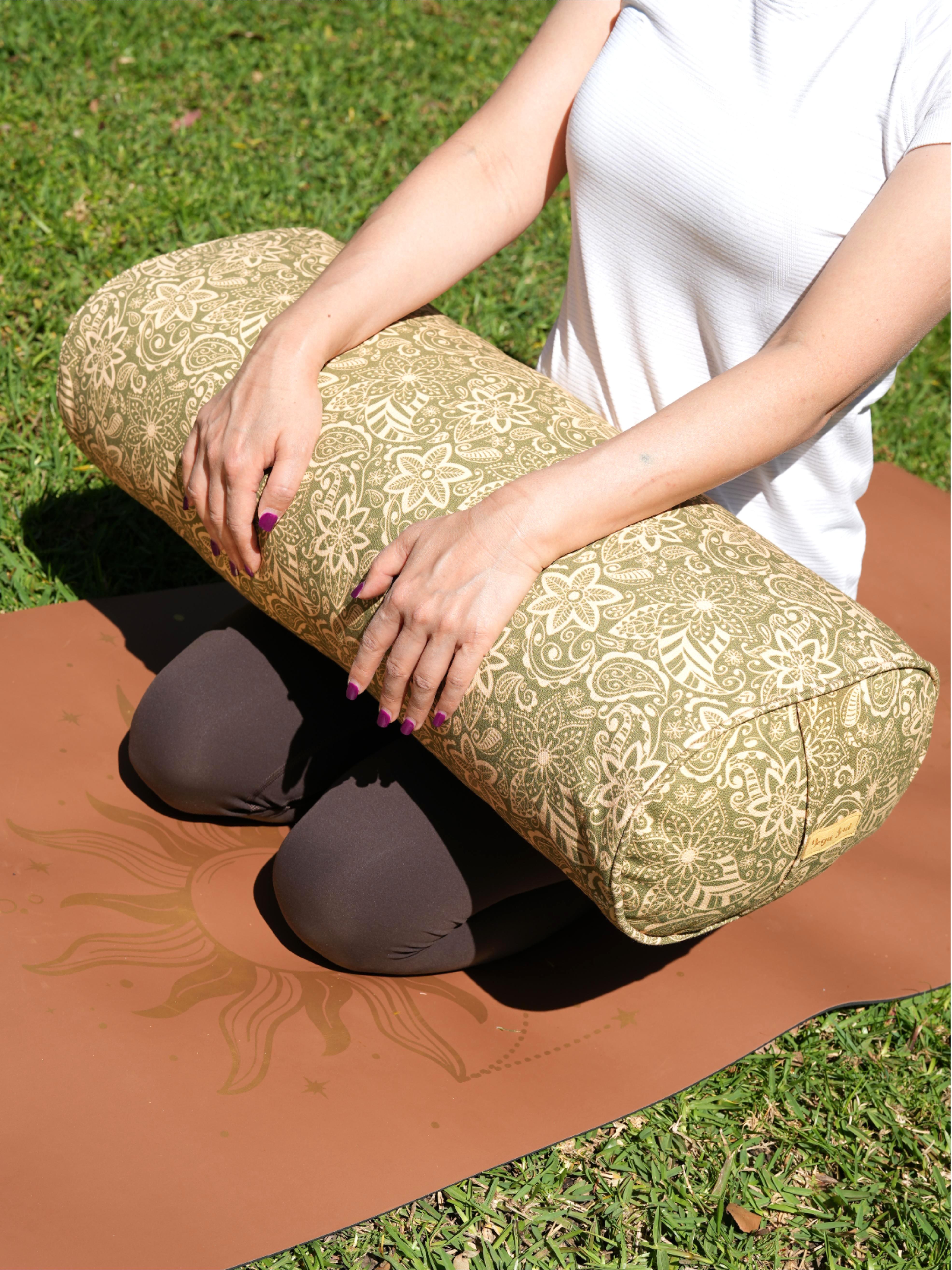 Oval Yoga Bolster | StarFlower | Olive