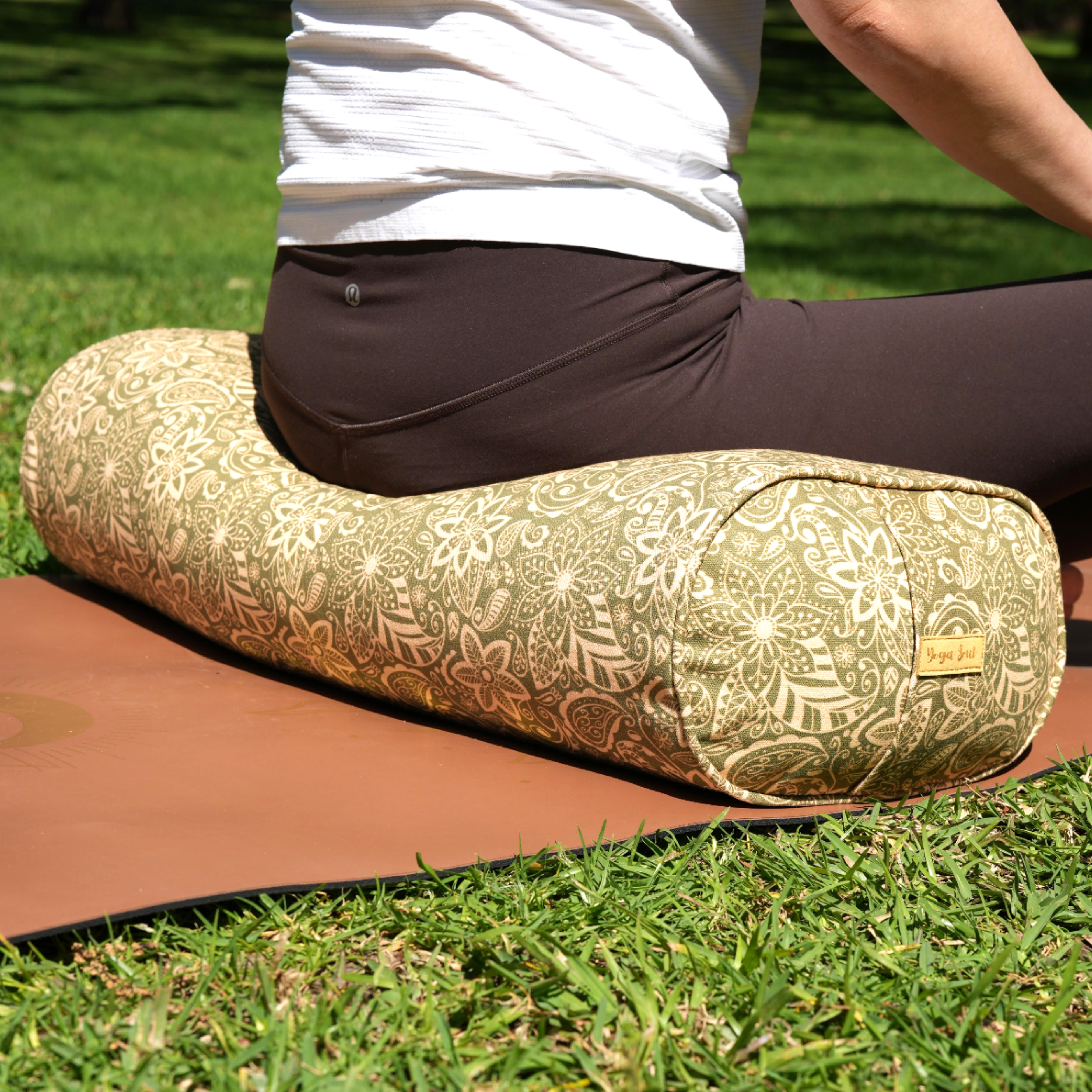 Oval Yoga Bolster | StarFlower | Olive