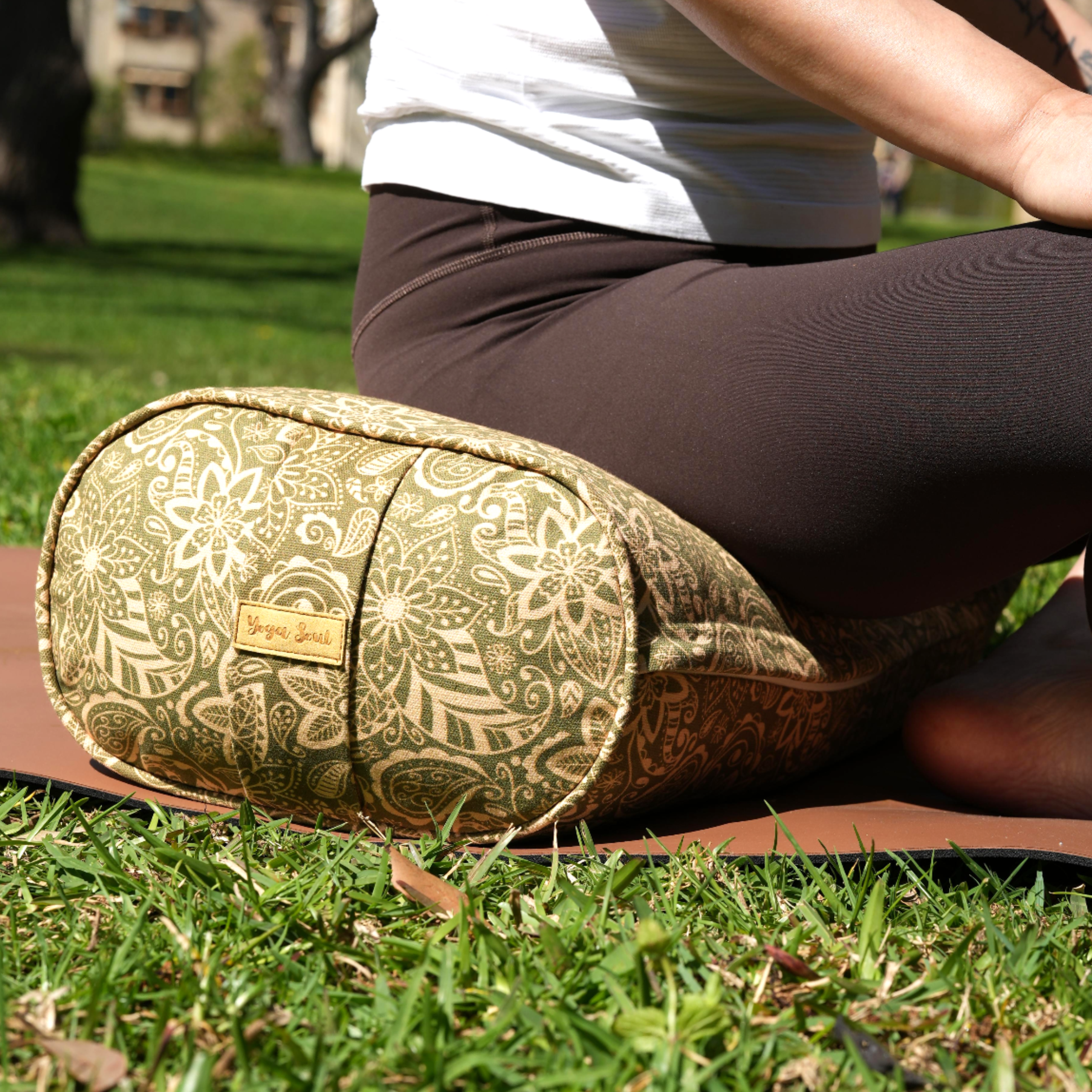 Oval Yoga Bolster | StarFlower | Olive