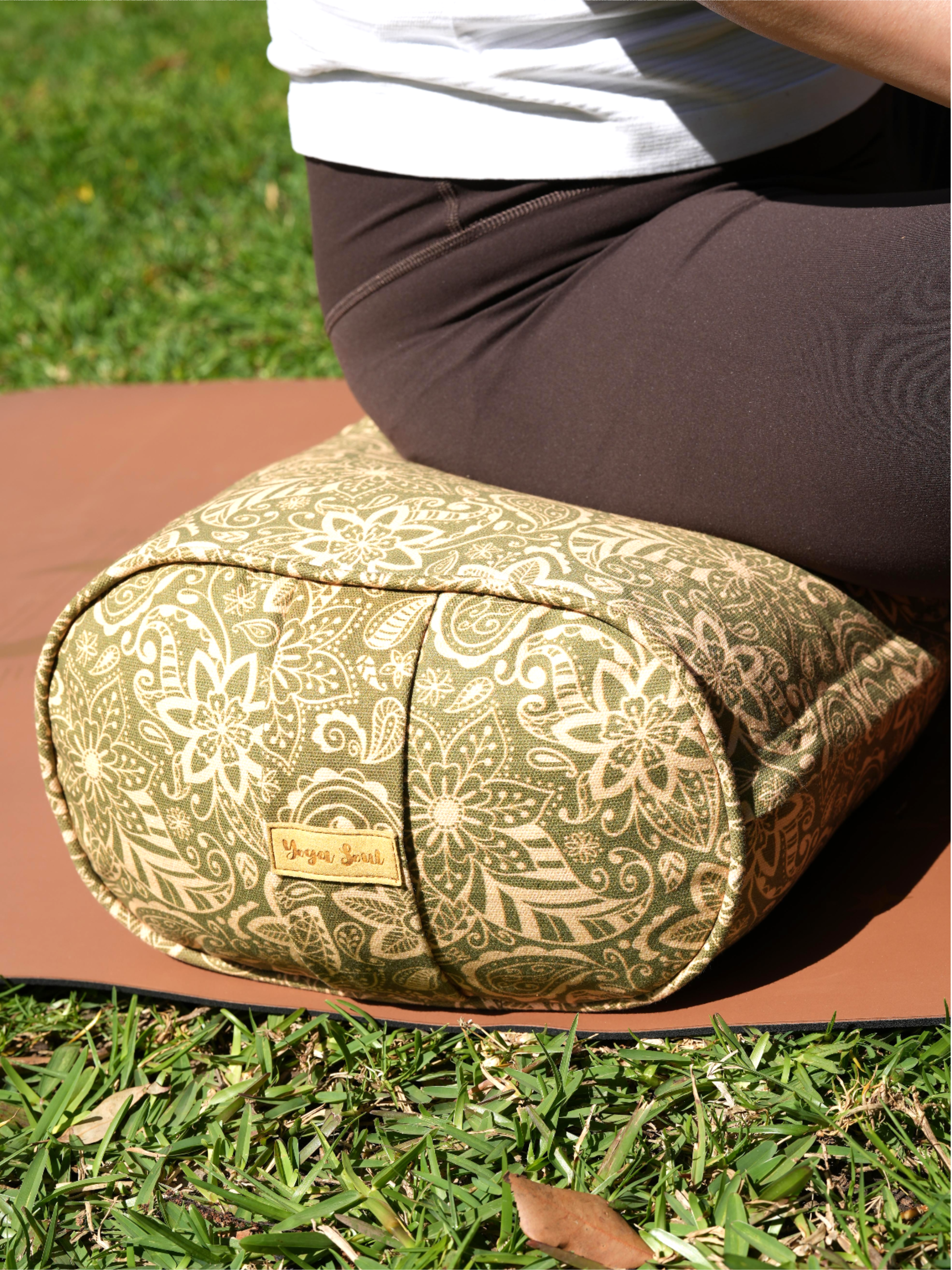 Oval Yoga Bolster | StarFlower | Olive