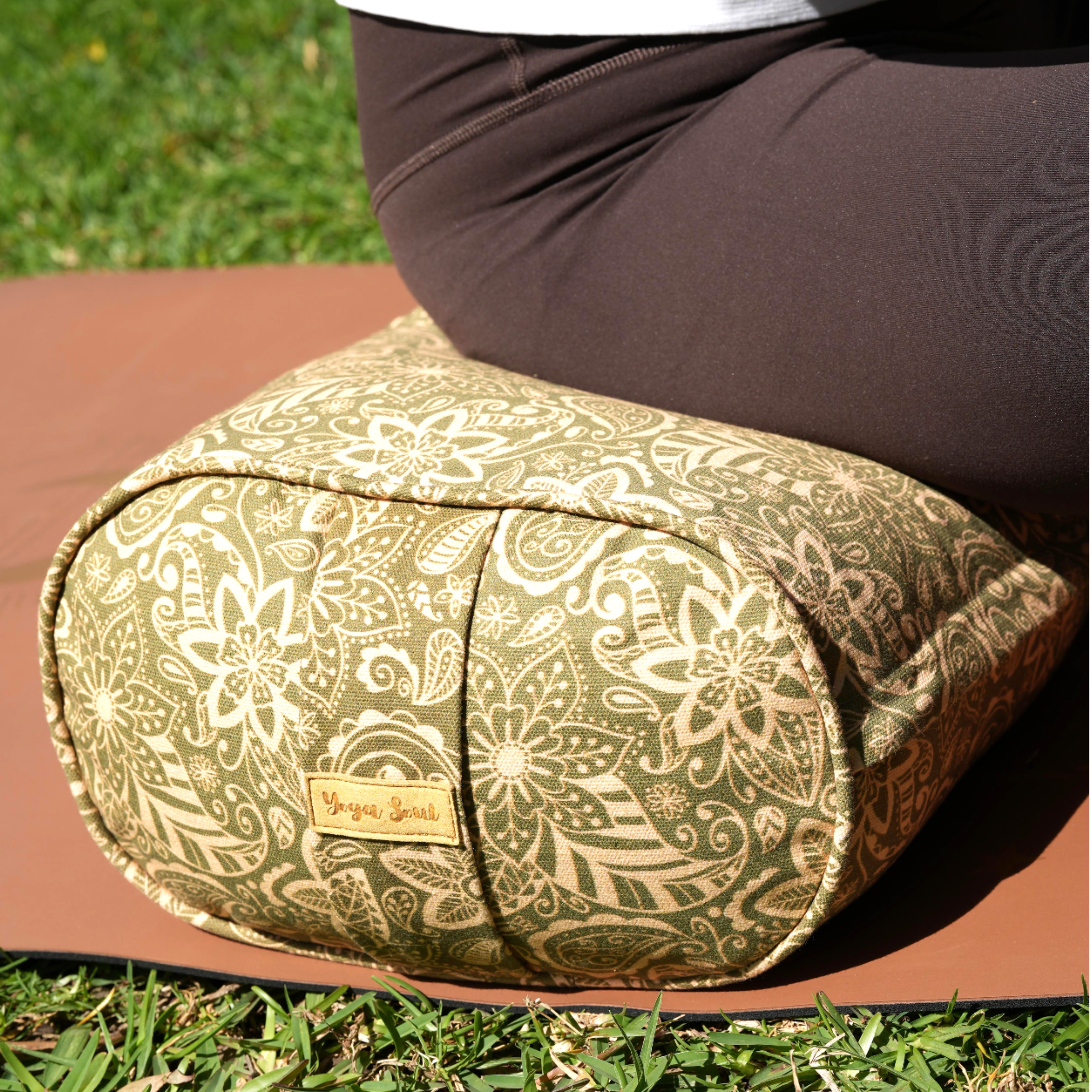 Oval Yoga Bolster | StarFlower | Olive