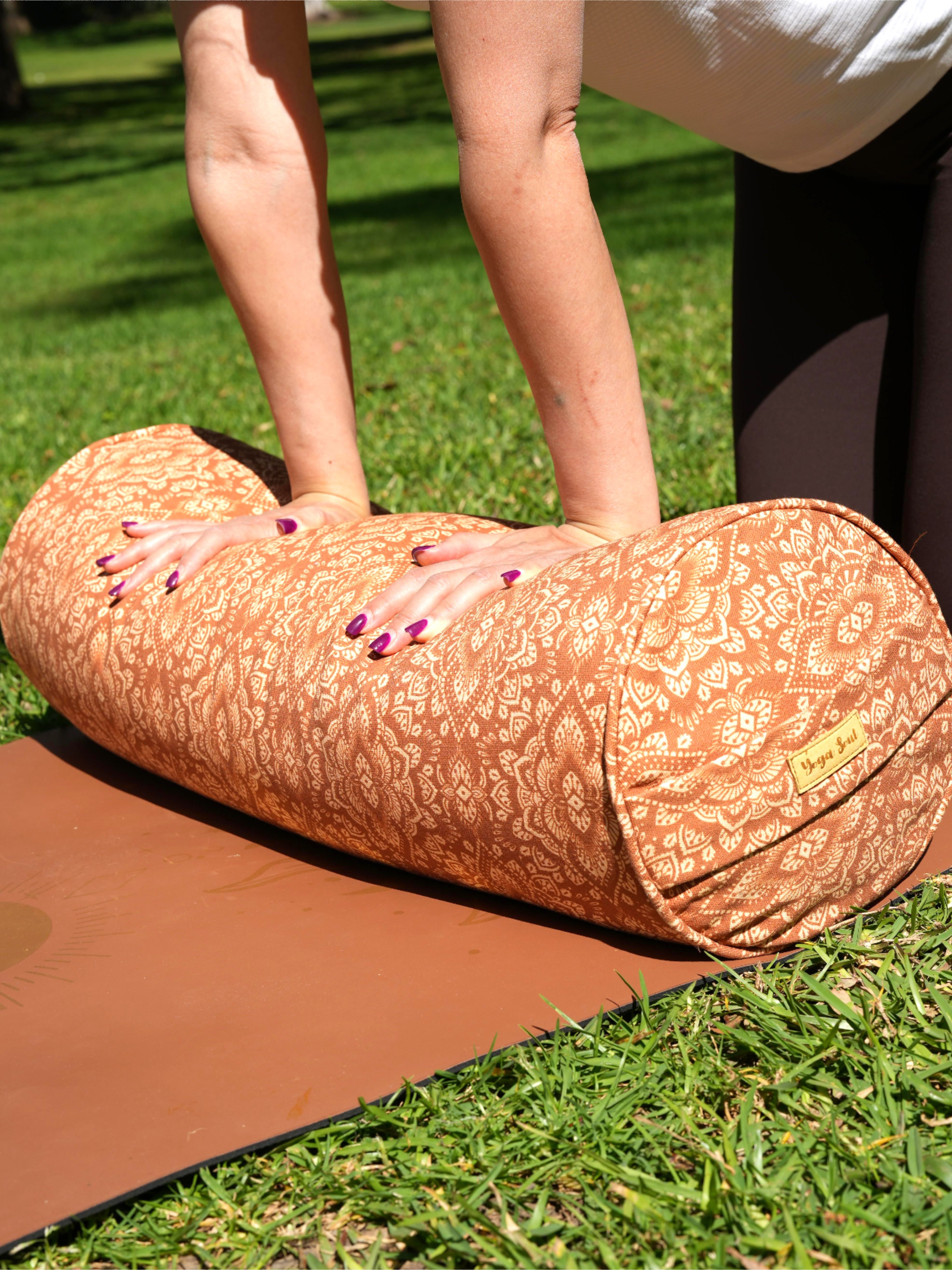 Round Yoga Bolster | Mandala | Earth