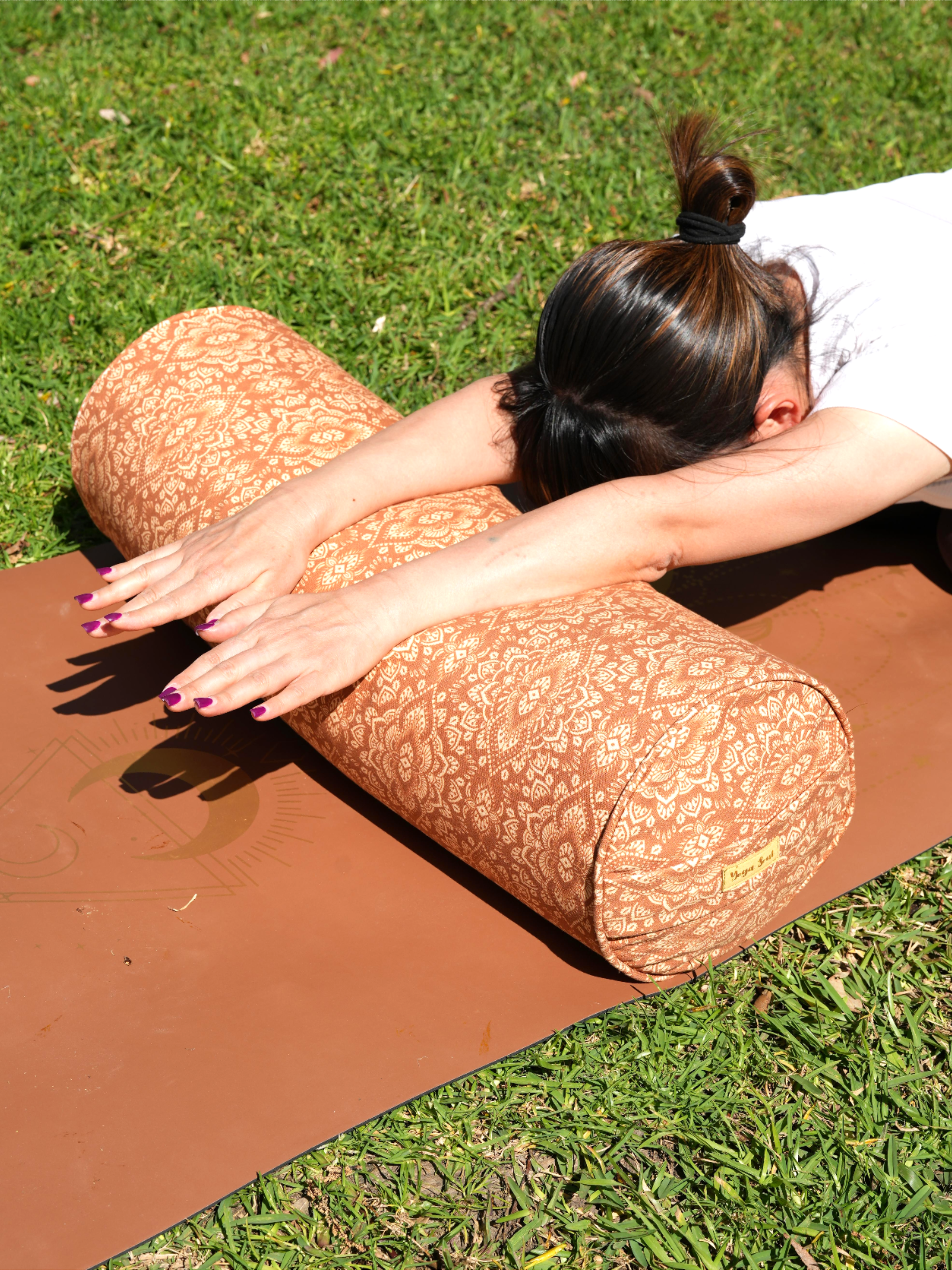 Round Yoga Bolster | Mandala | Earth