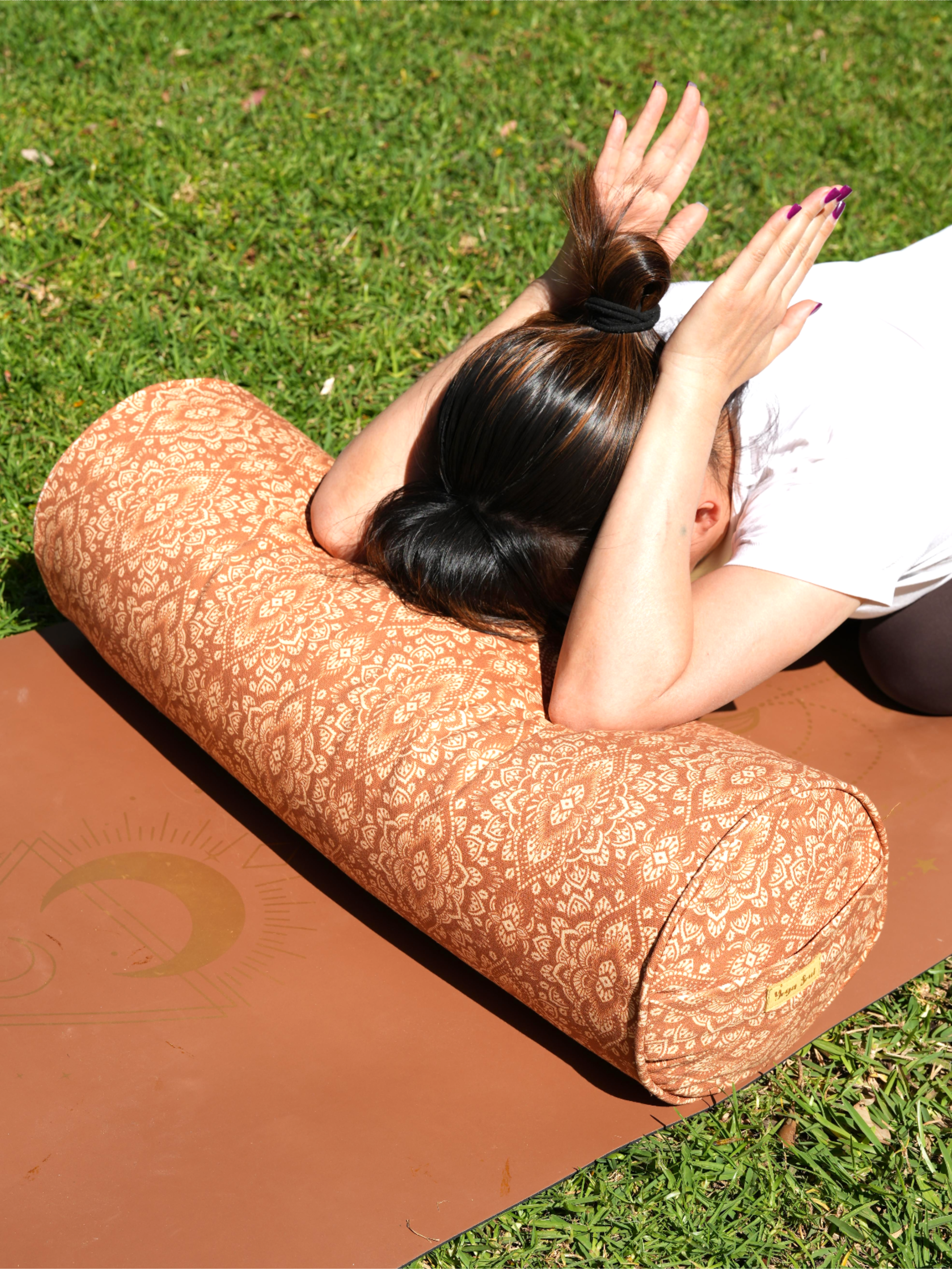 Round Yoga Bolster | Mandala | Earth