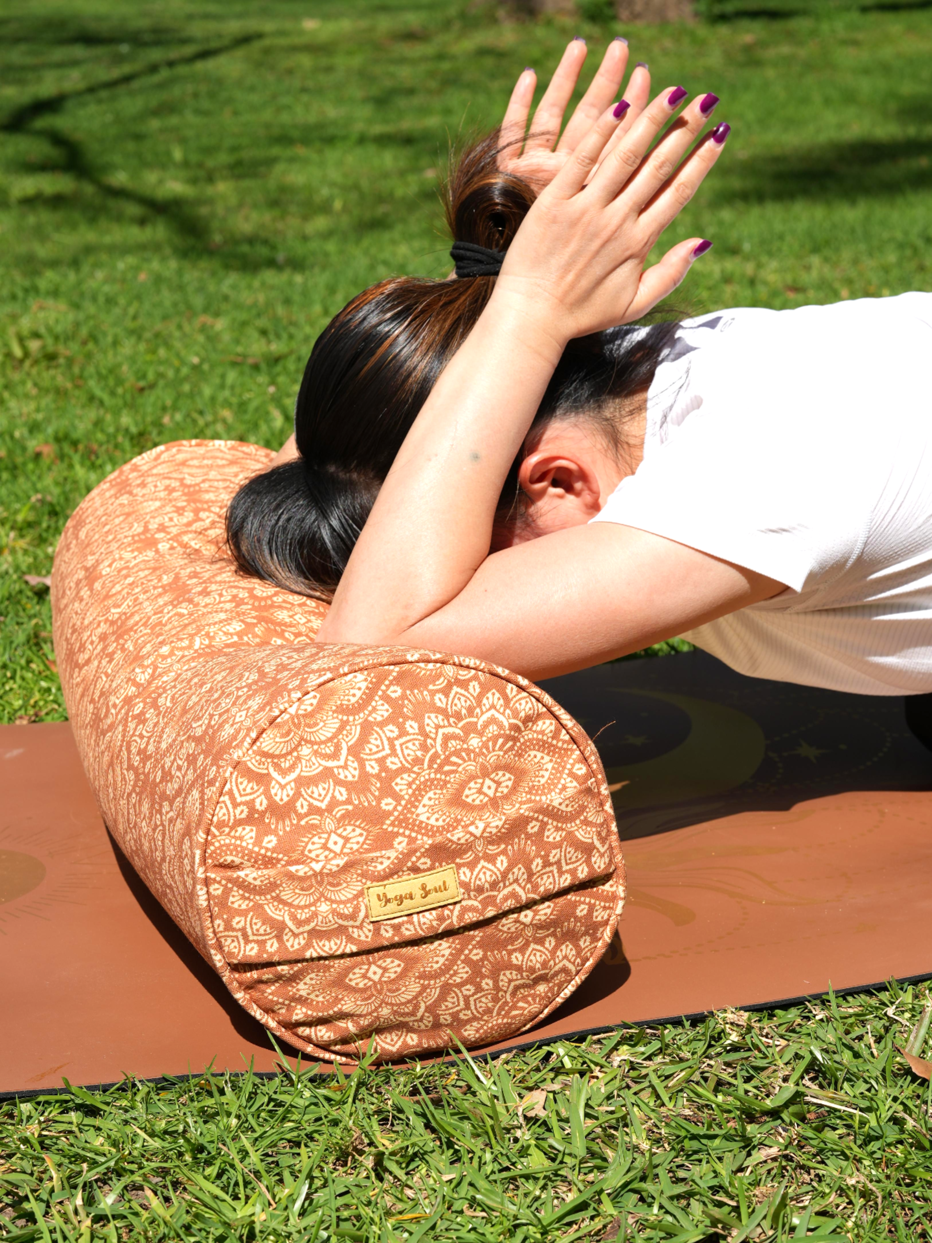 Round Yoga Bolster | Mandala | Earth