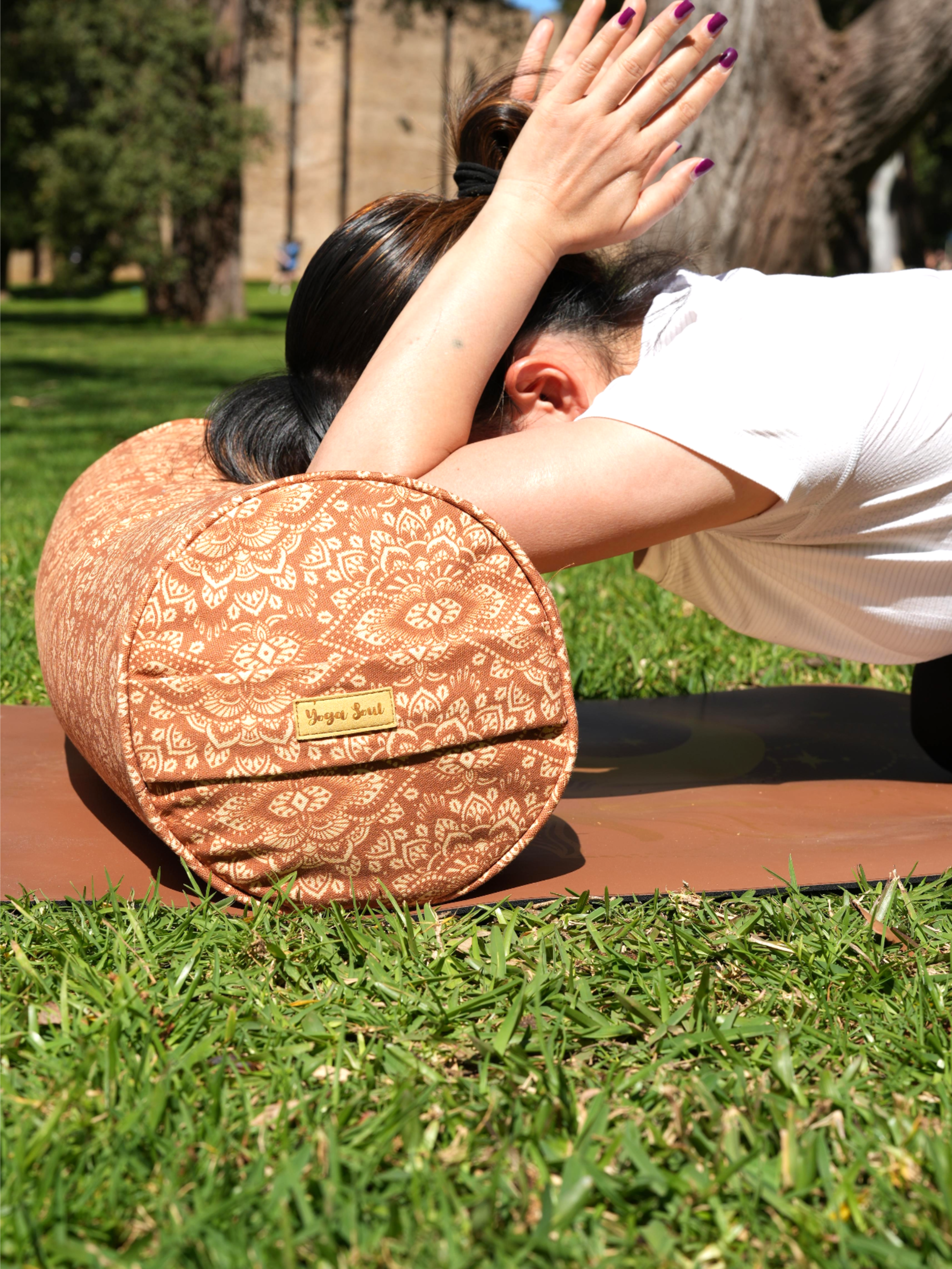 Round Yoga Bolster | Mandala | Earth