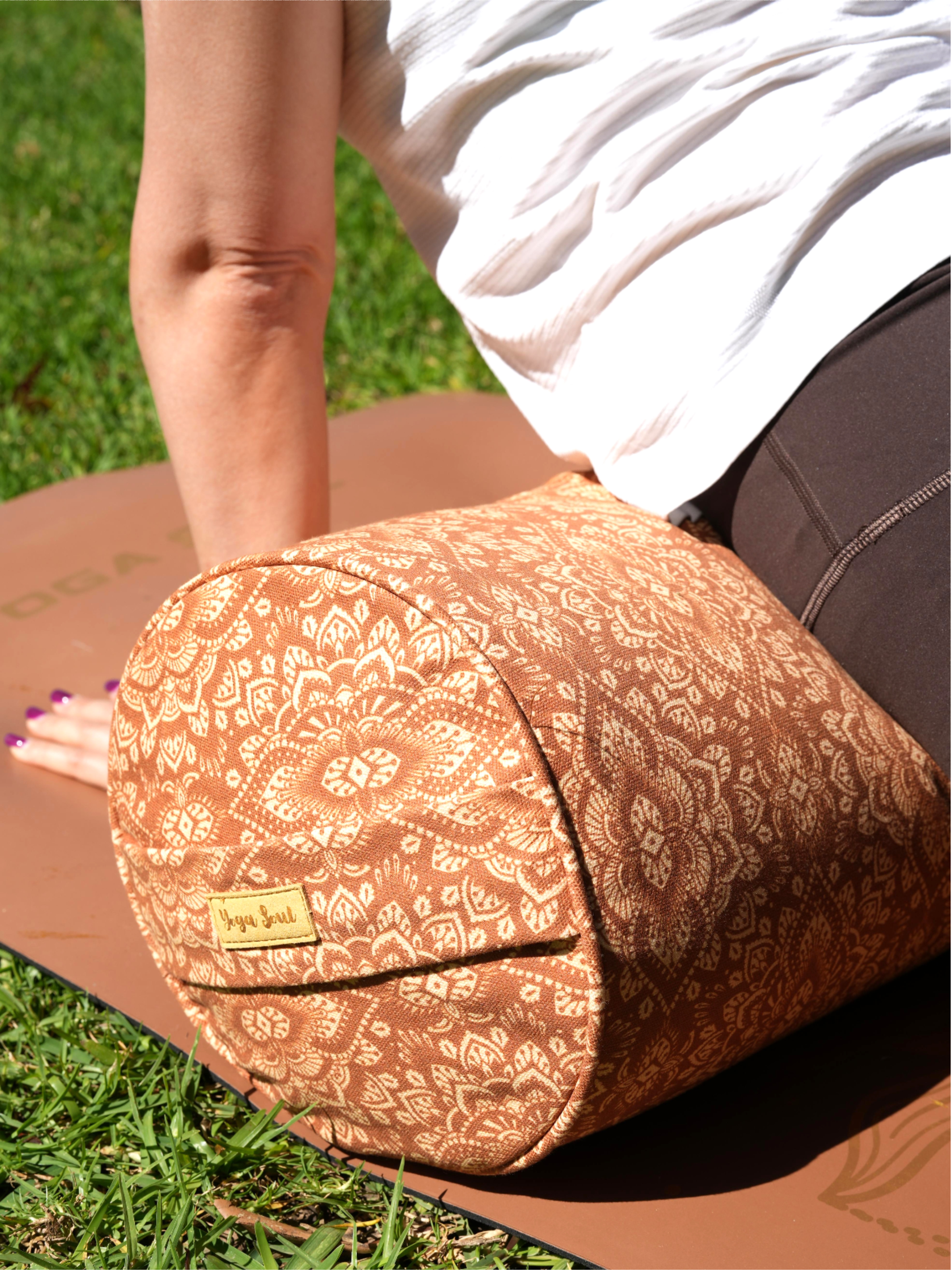 Round Yoga Bolster | Mandala | Earth
