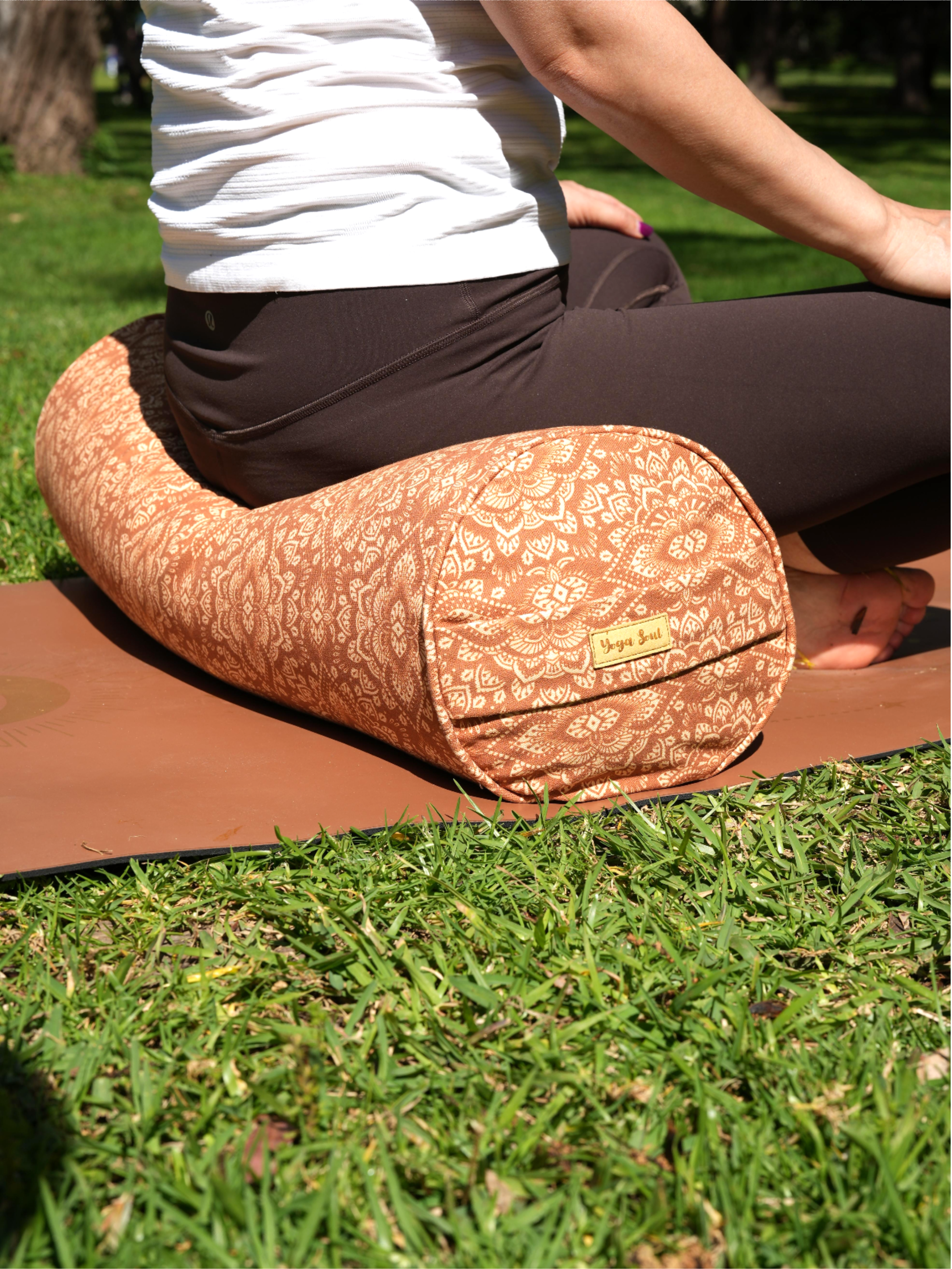 Round Yoga Bolster | Mandala | Earth
