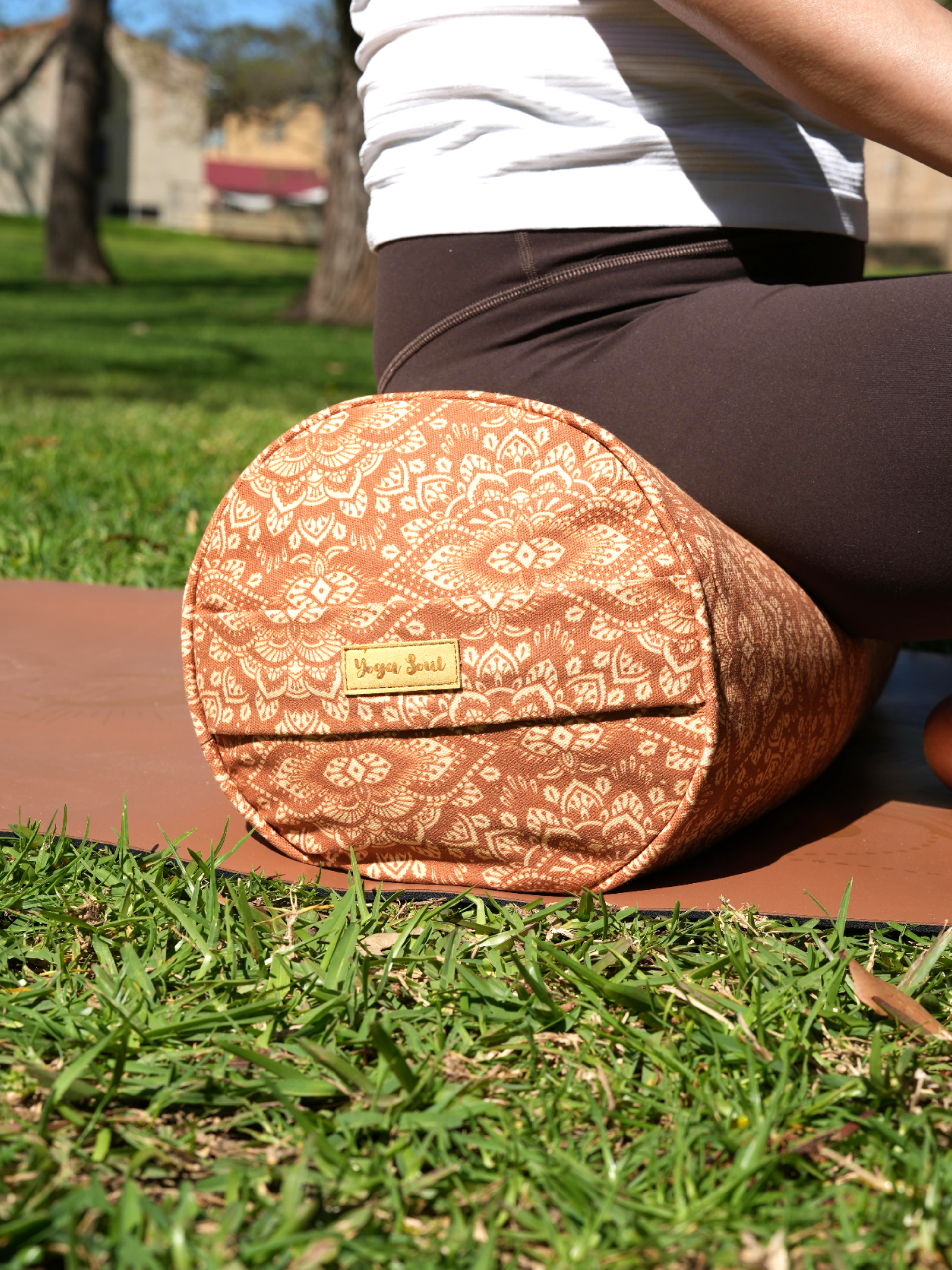 Round Yoga Bolster | Mandala | Earth