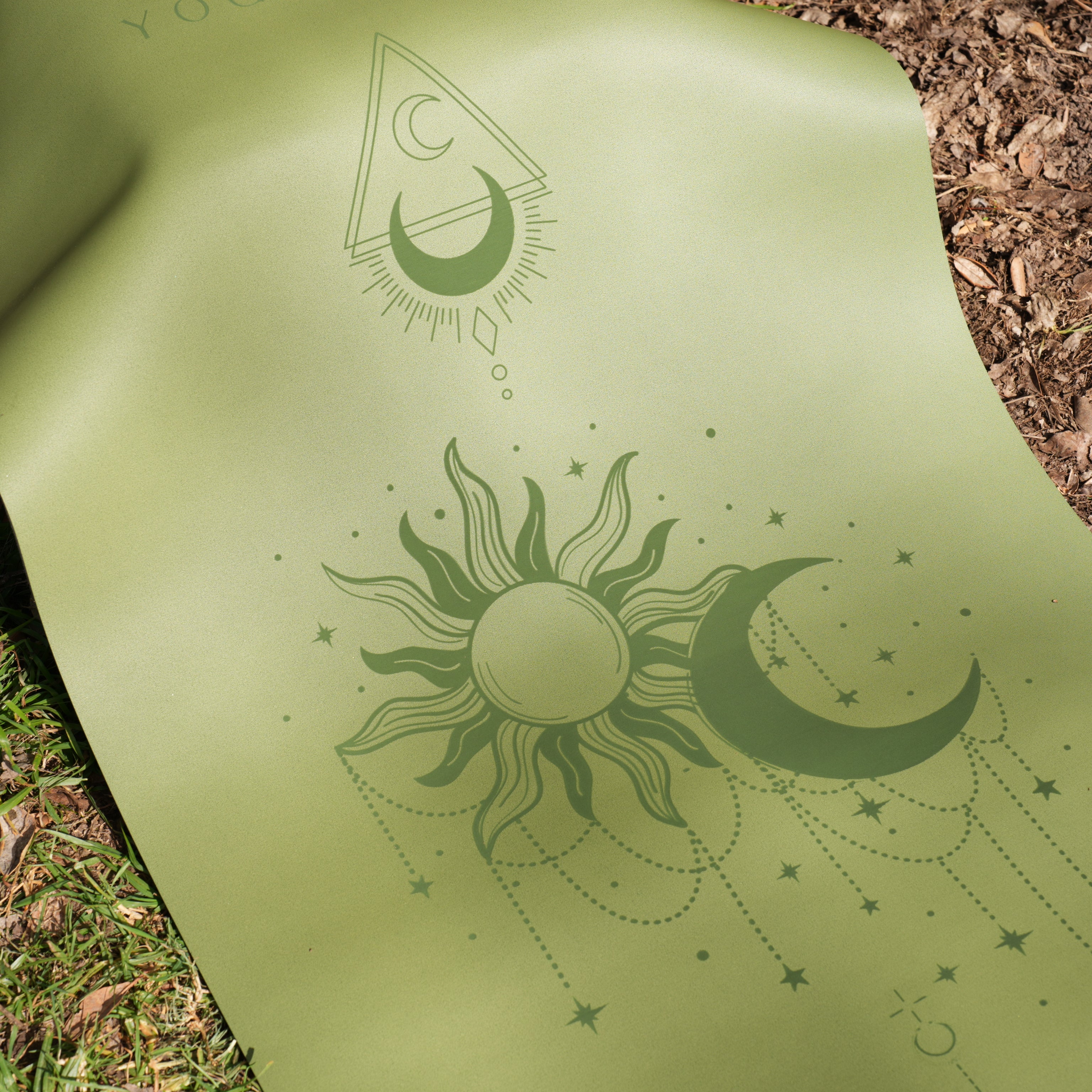 PowerPro Yoga Mat | Olive Sun and Moon