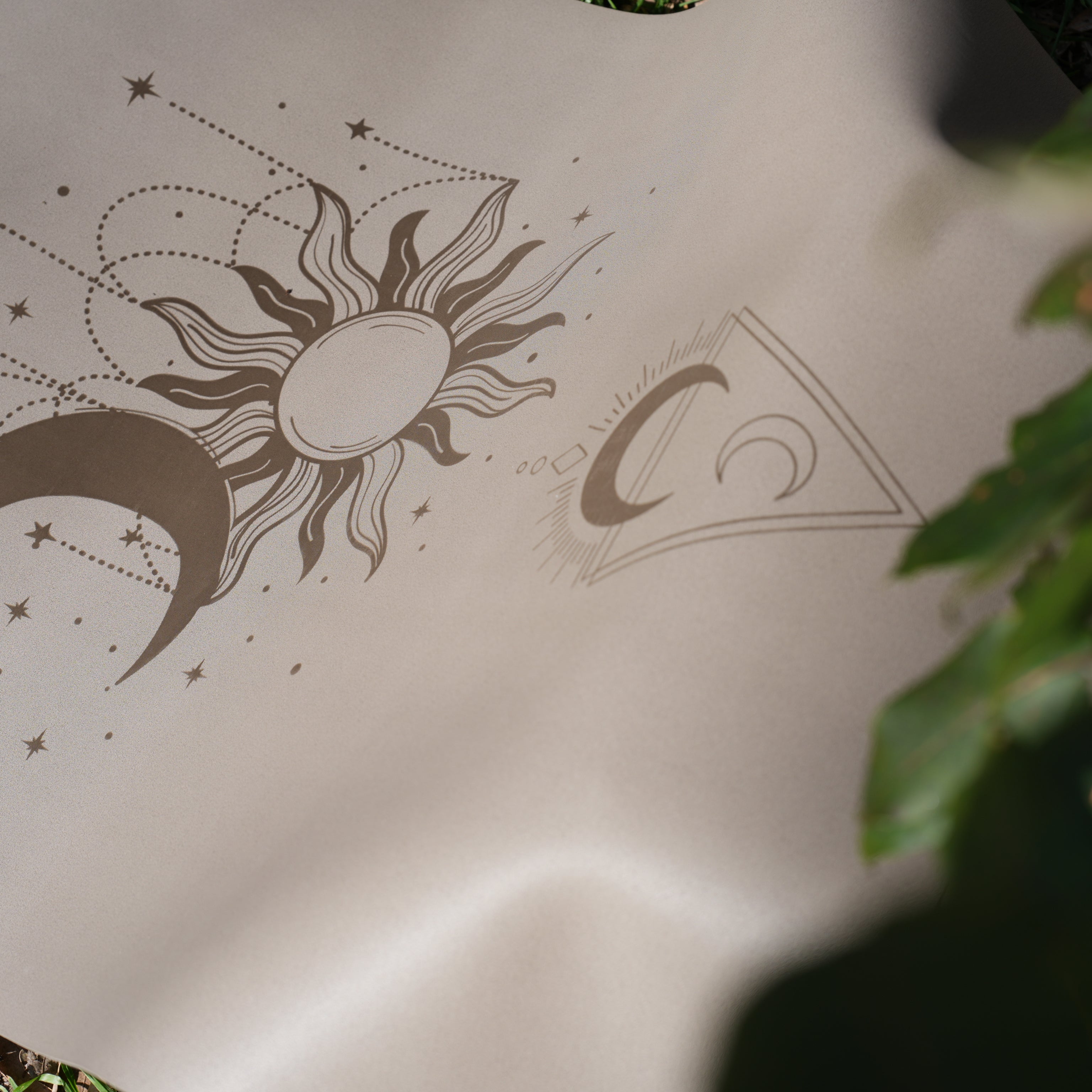 PowerPro Yoga Mat | Grey Sun & Moon