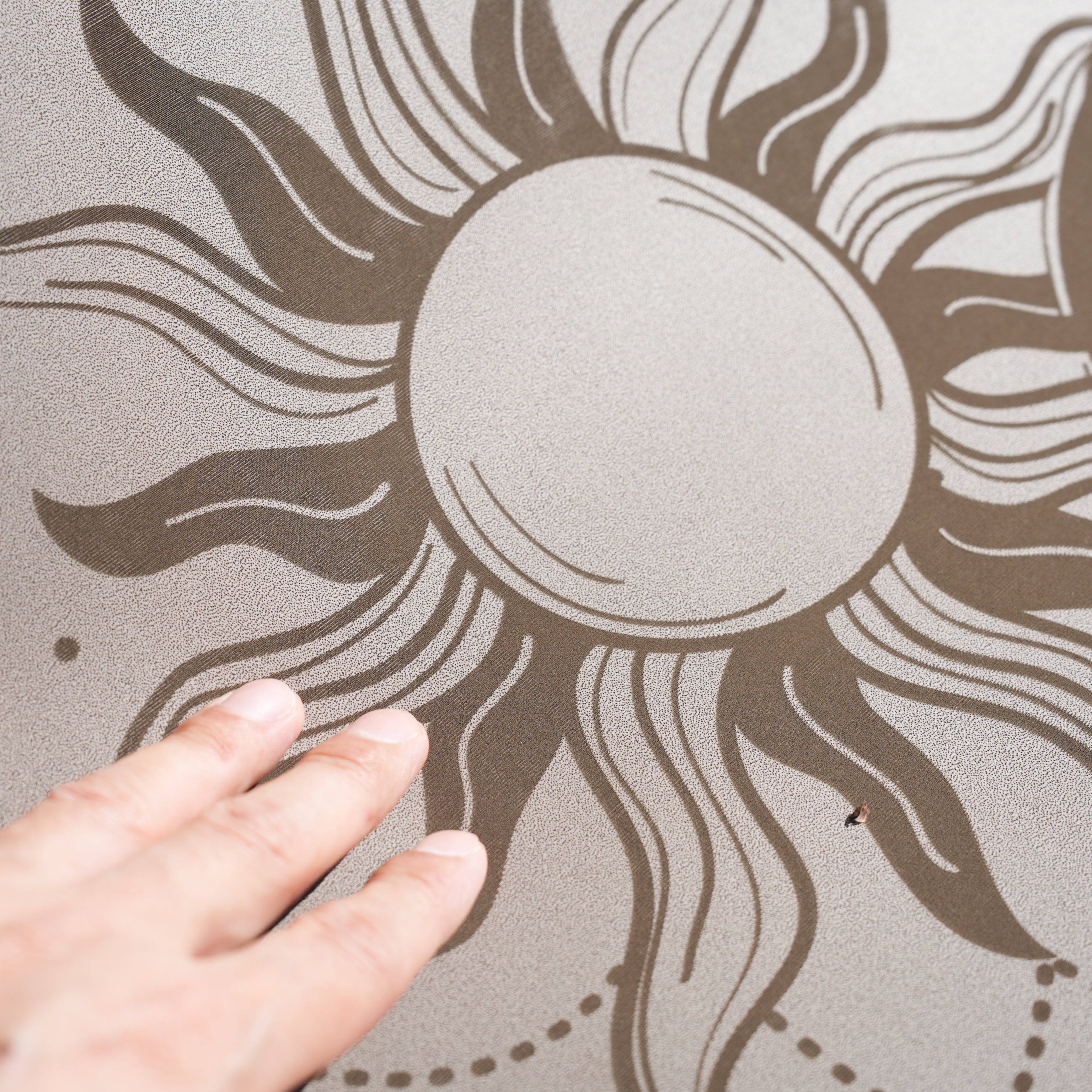PowerPro Yoga Mat | Grey Sun & Moon