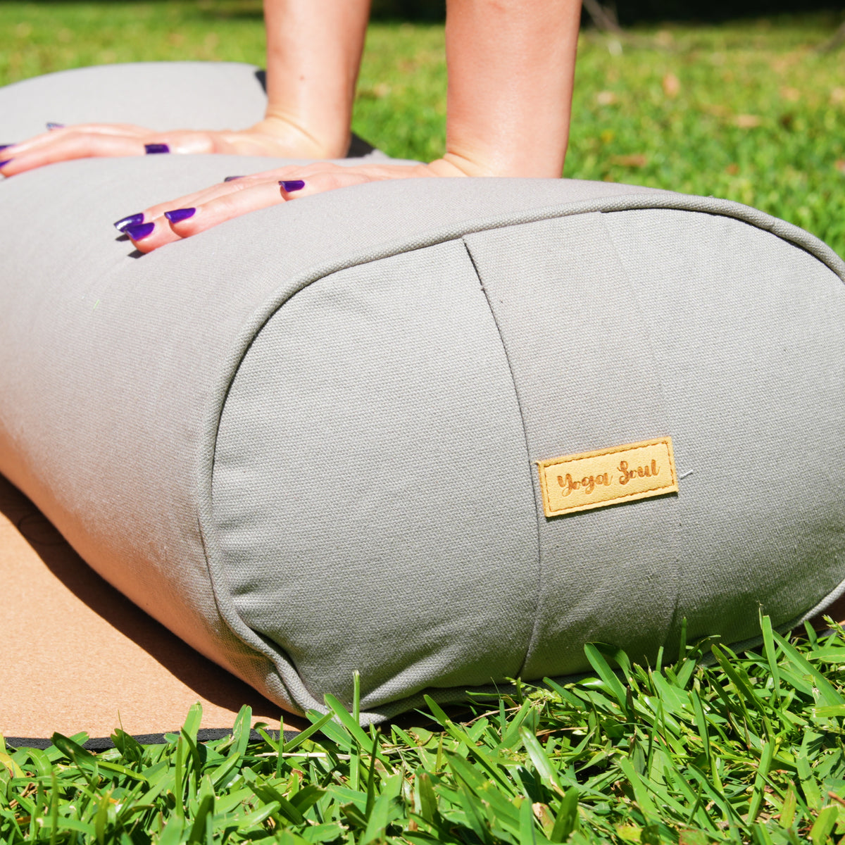 Oval Yoga Bolster | Phantom Grey