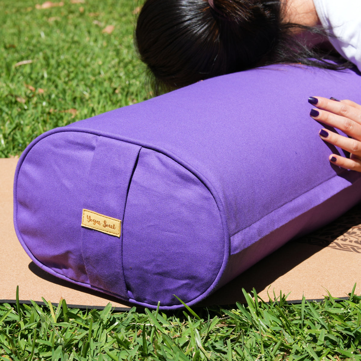 Oval Yoga Bolster | Lilac Violet