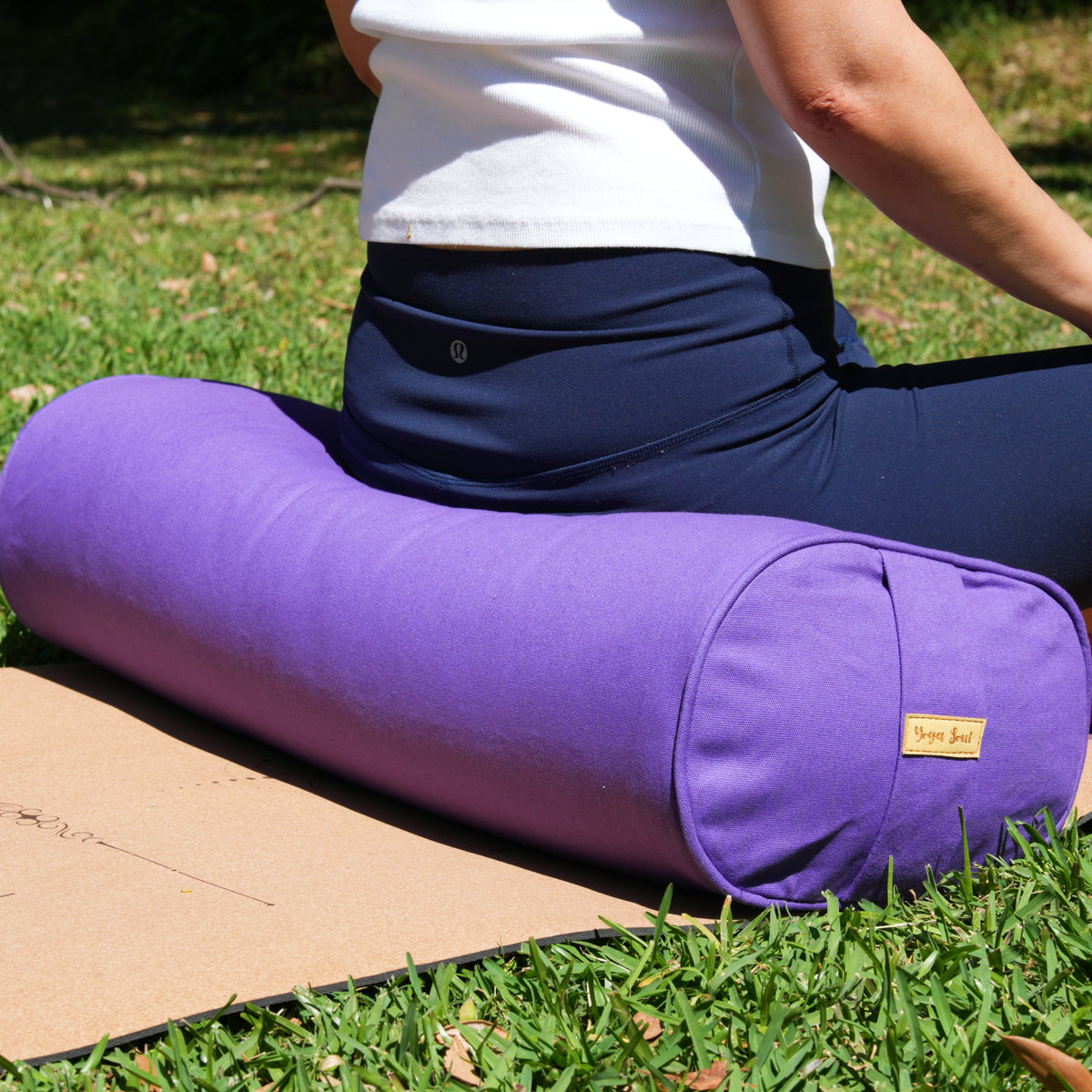 Oval Yoga Bolster | Lilac Violet