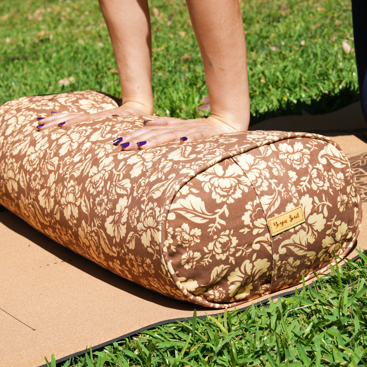 Oval Yoga Bolster | Ananda Rose | Caramel