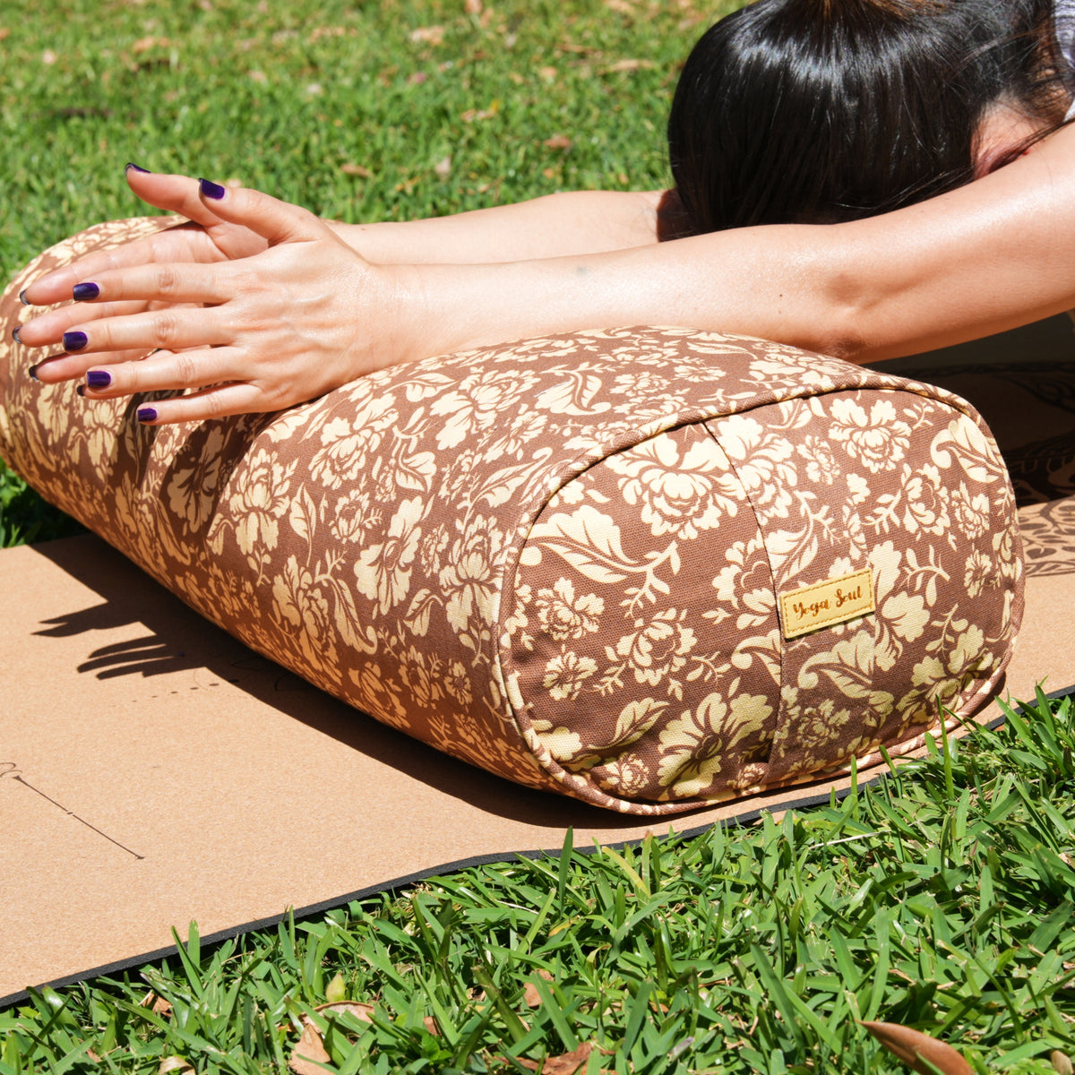 Oval Yoga Bolster | Ananda Rose | Caramel