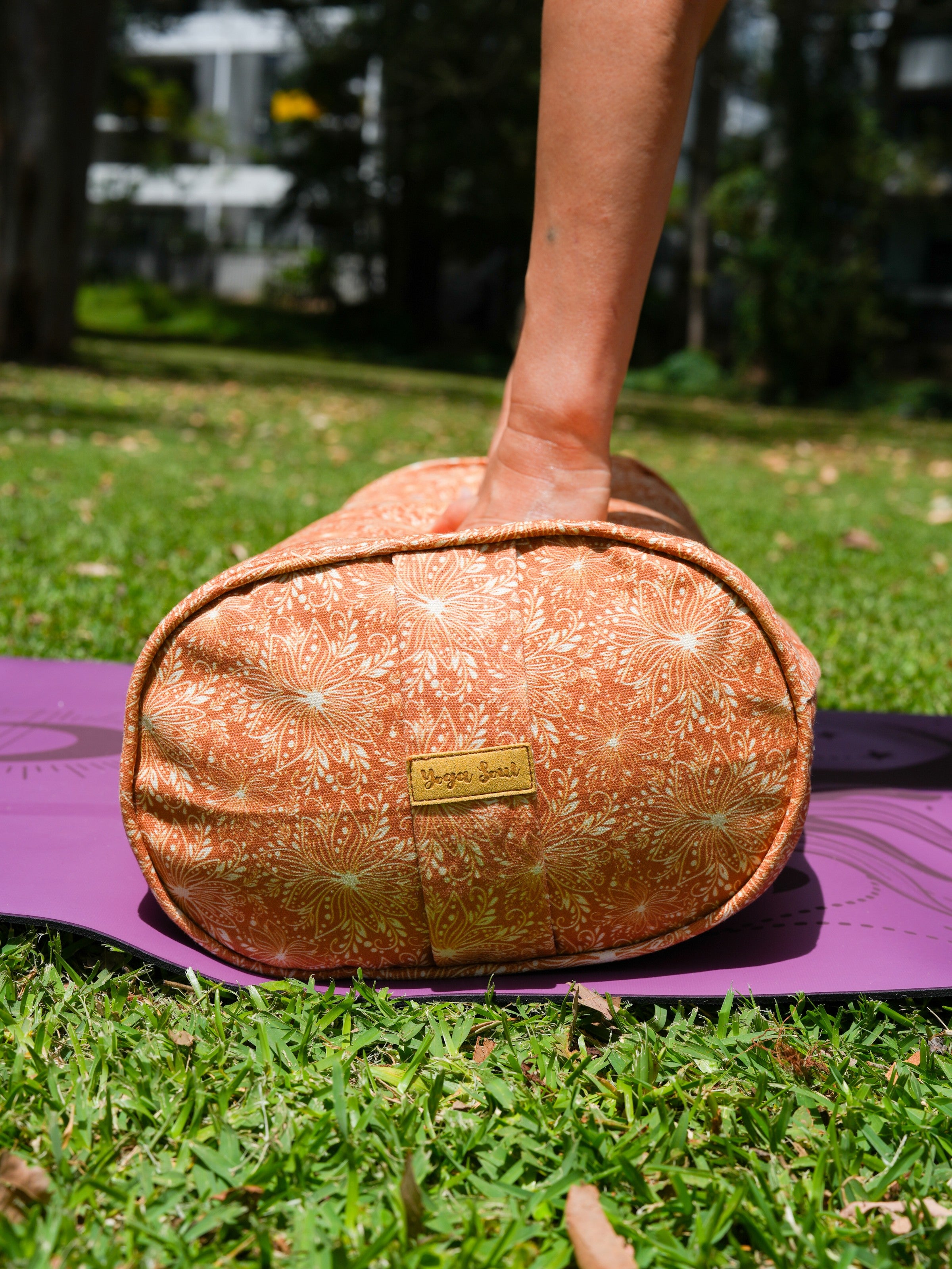 Oval Yoga Bolster | Lotus | Earth