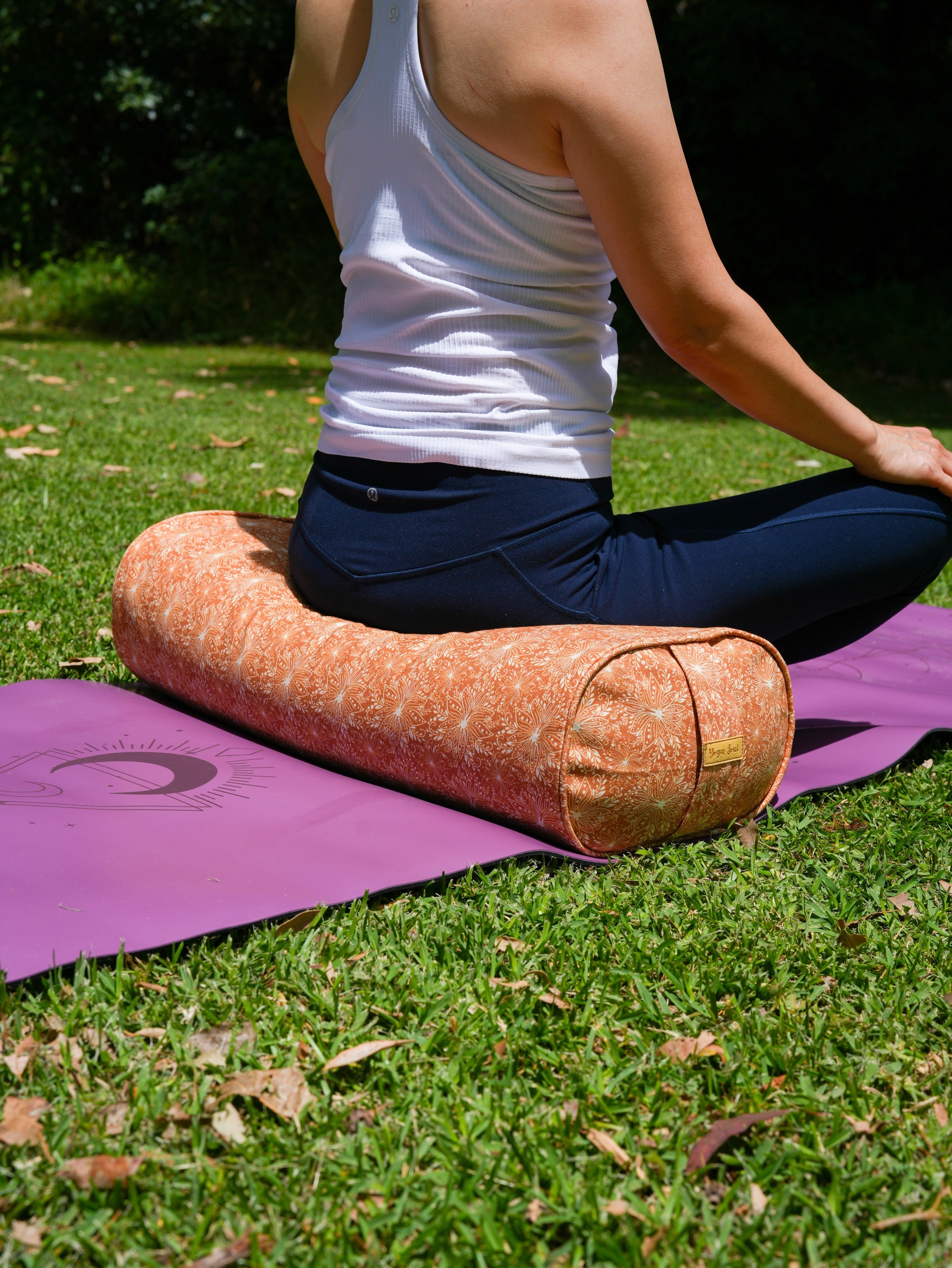 Oval Yoga Bolster | Lotus | Earth