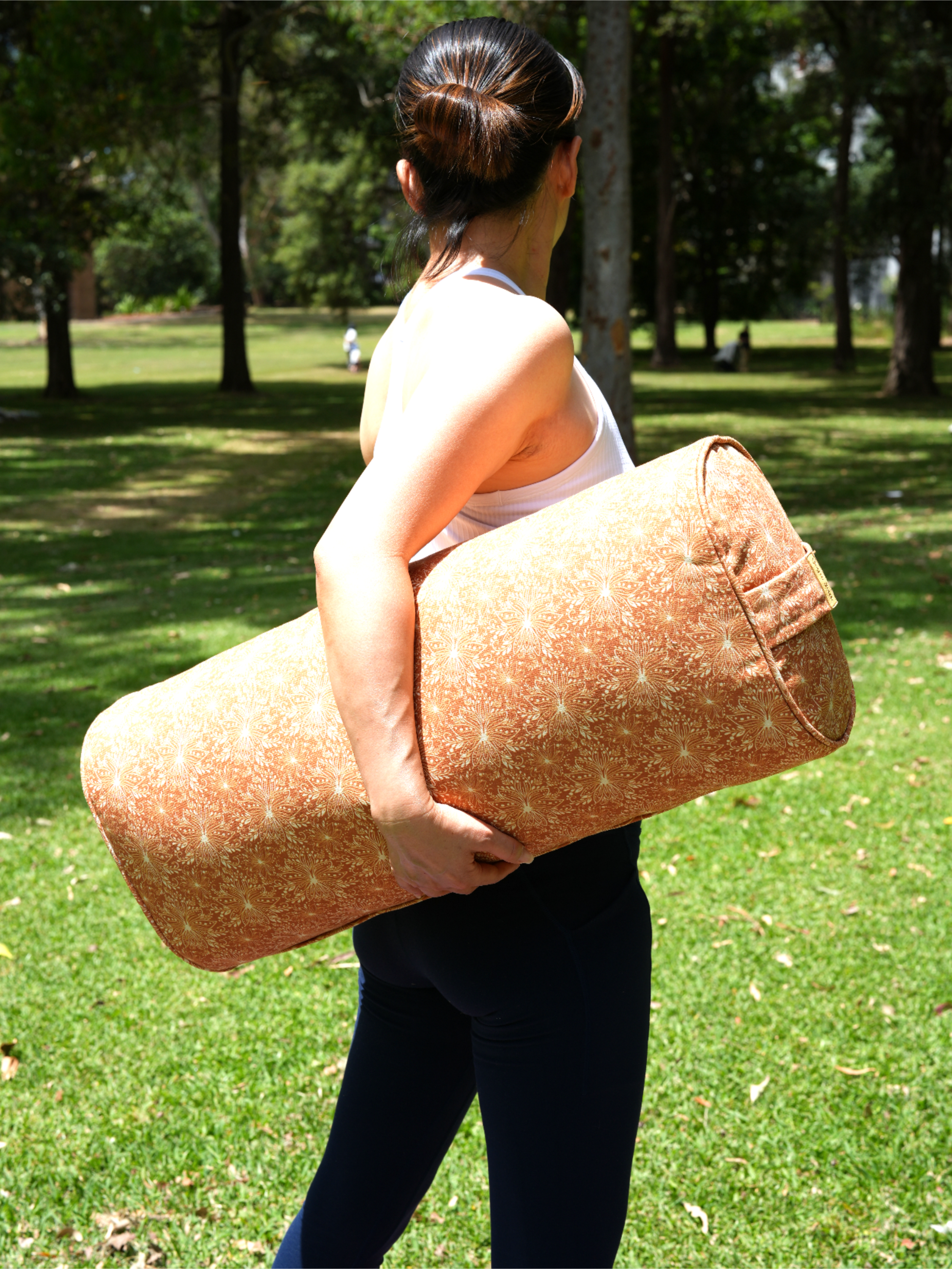 Oval Yoga Bolster | Lotus | Earth