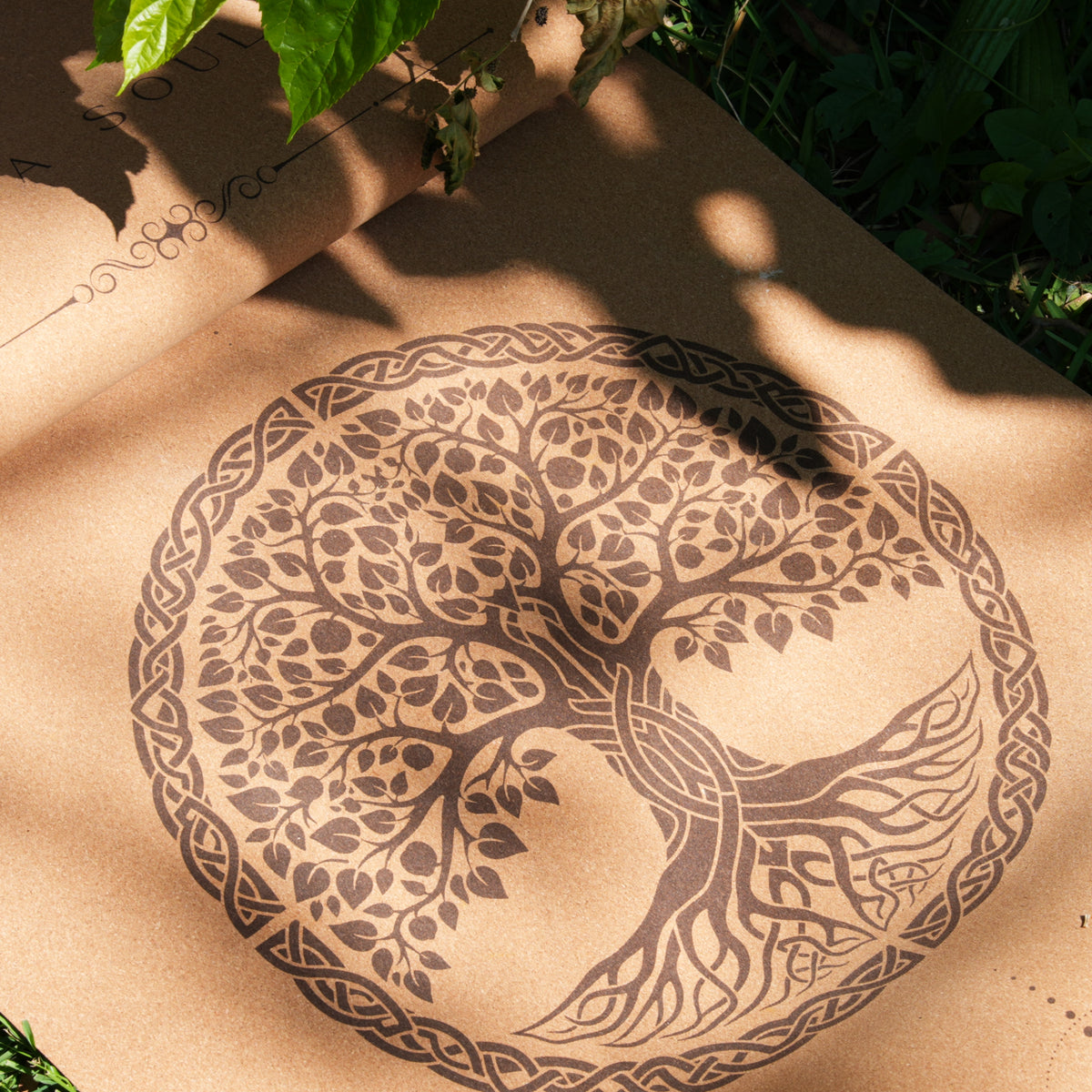 Cork Yoga Mat | Yggdrasil Tree of Life