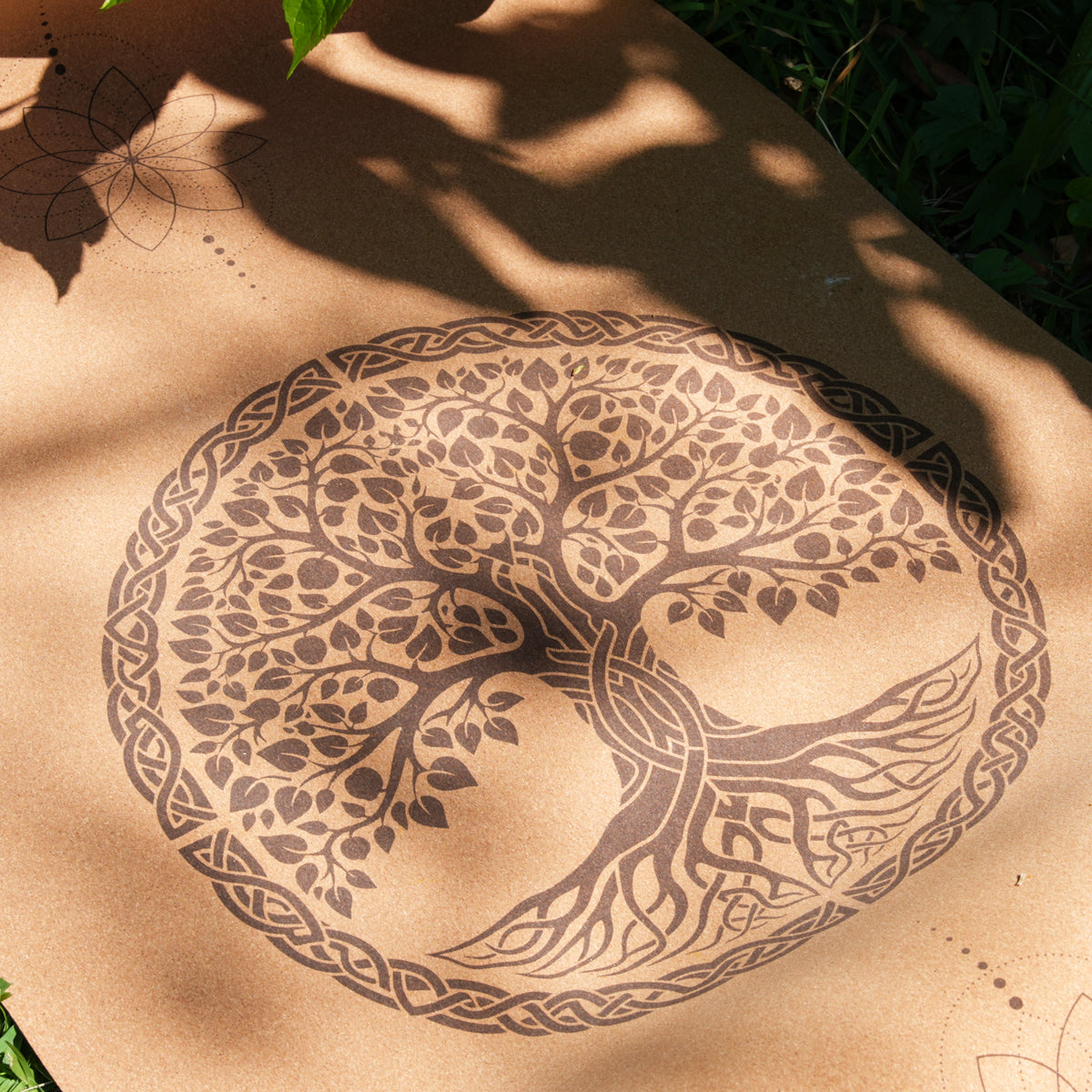 Cork Yoga Mat | Yggdrasil Tree of Life