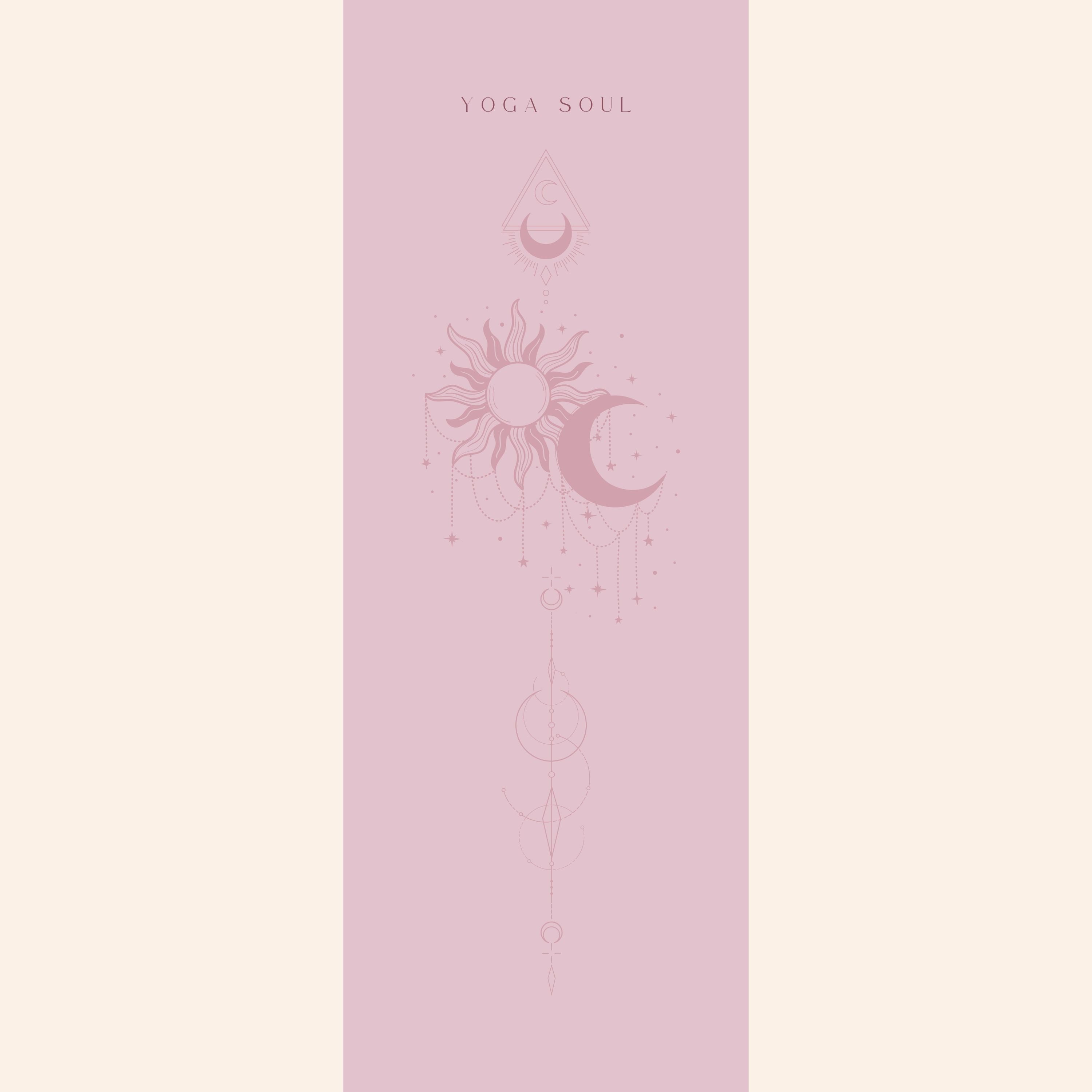 PowerPro Yoga Mat | Blush Sun & Moon