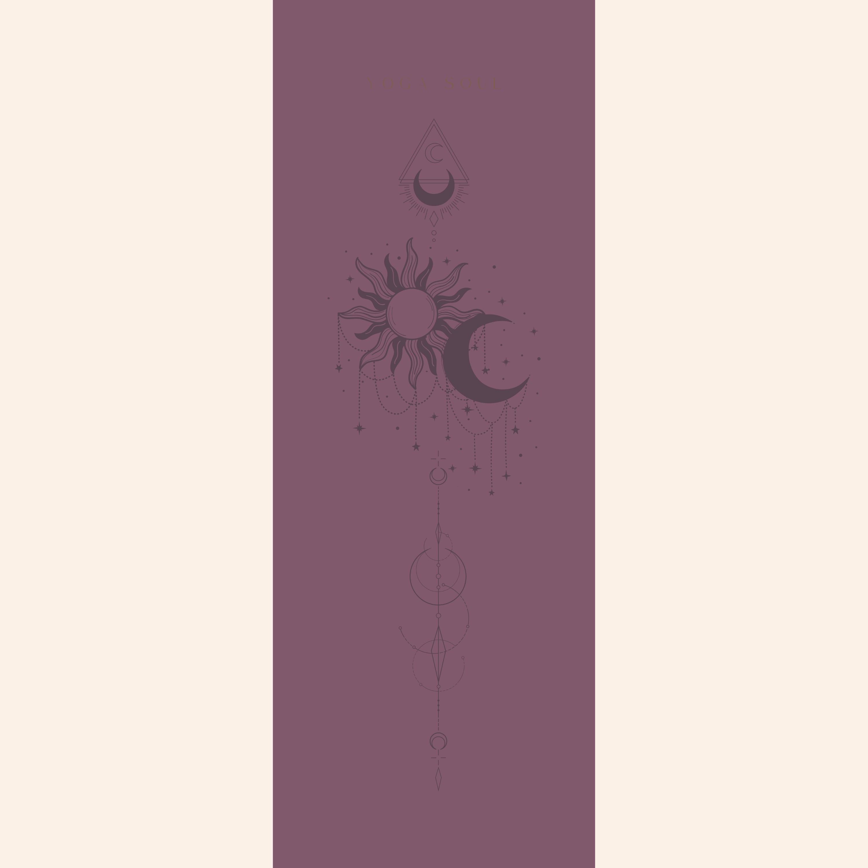 PowerPro Yoga Mat | Acai Sun and Moon