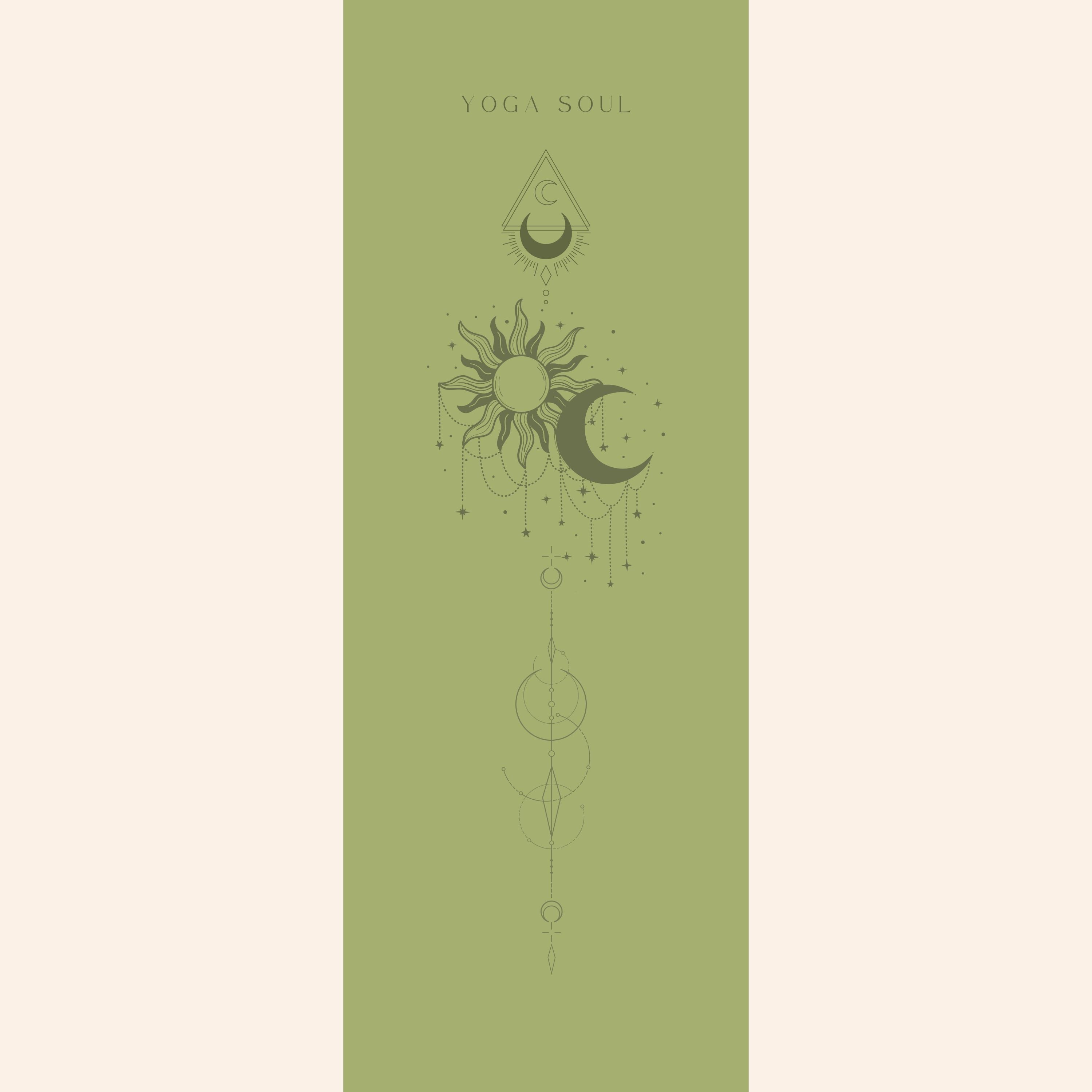 PowerPro Yoga Mat | Olive Sun and Moon