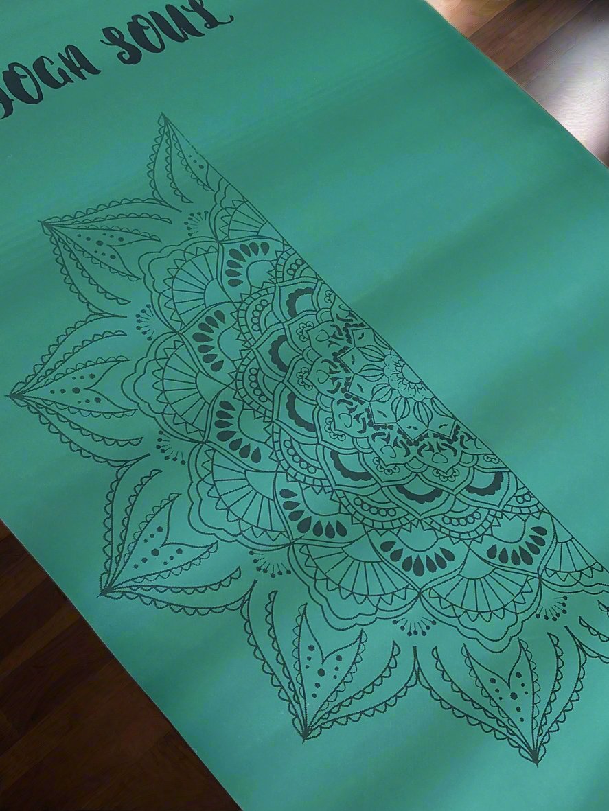 PowerPro Yoga Mat | Trekking Green | Mandala - Yoga Soul