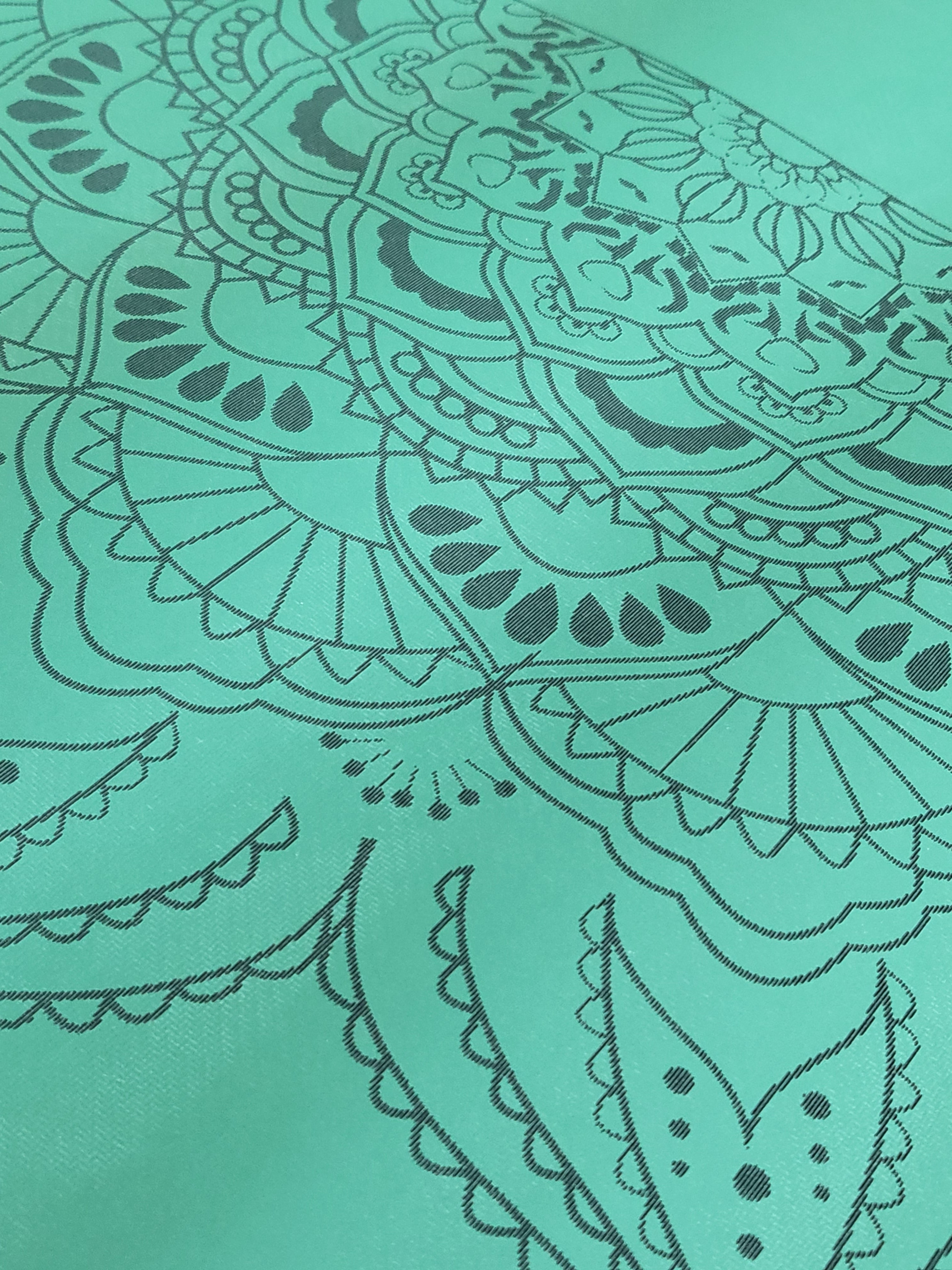 PowerPro Yoga Mat | Trekking Green | Mandala - Yoga Soul