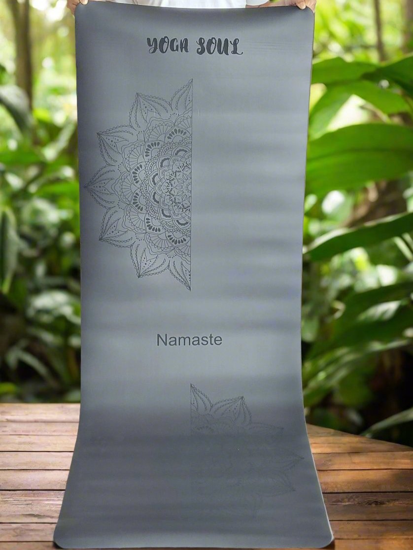 PowerPro Yoga Mat | Black | Mandala - Yoga Soul
