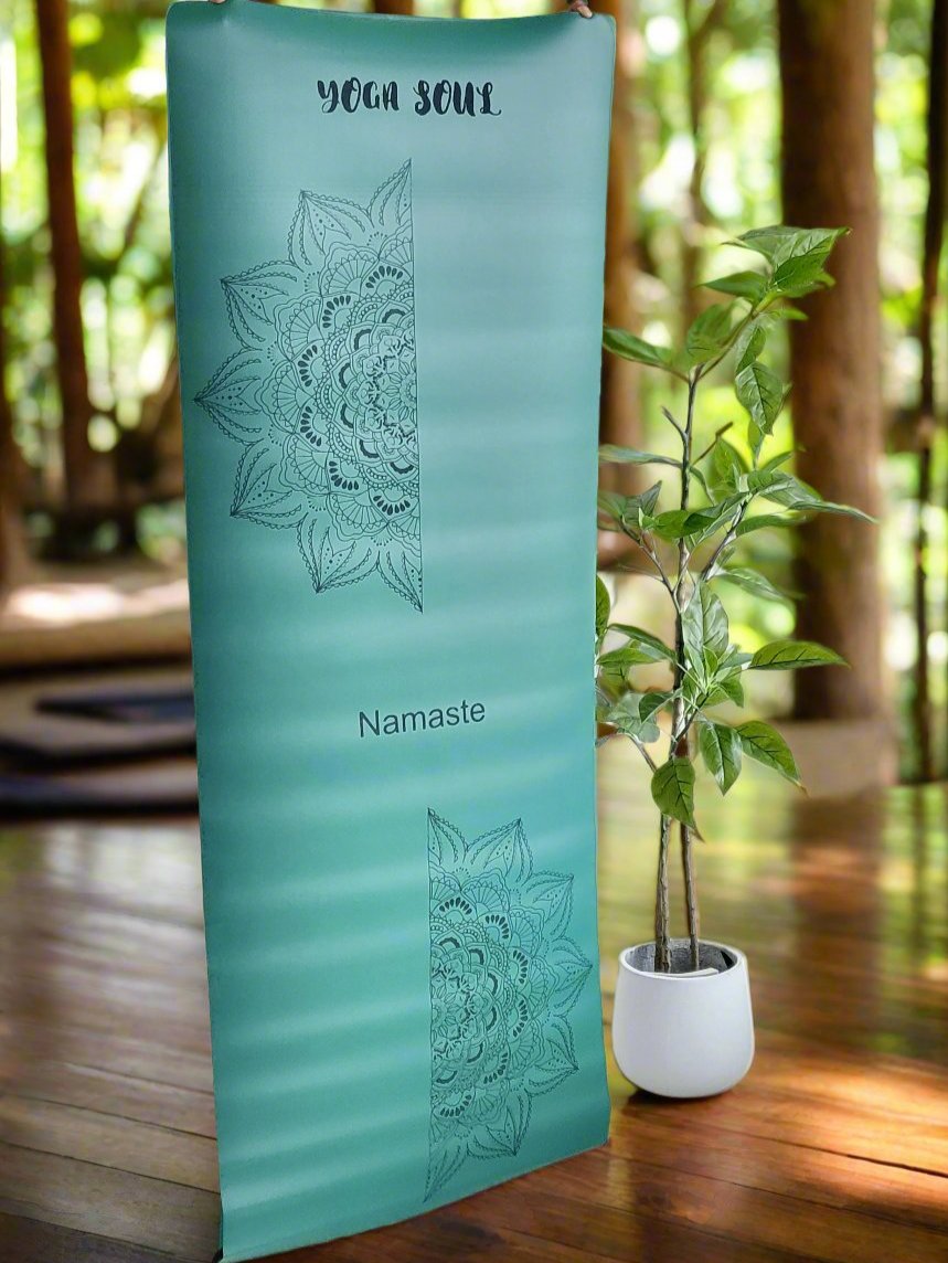 PowerPro Yoga Mat | Trekking Green | Mandala - Yoga Soul