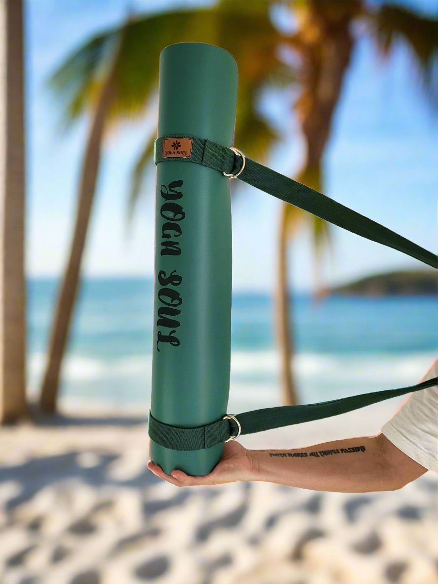 PowerPro Yoga Mat | Trekking Green | Luna - Yoga Soul