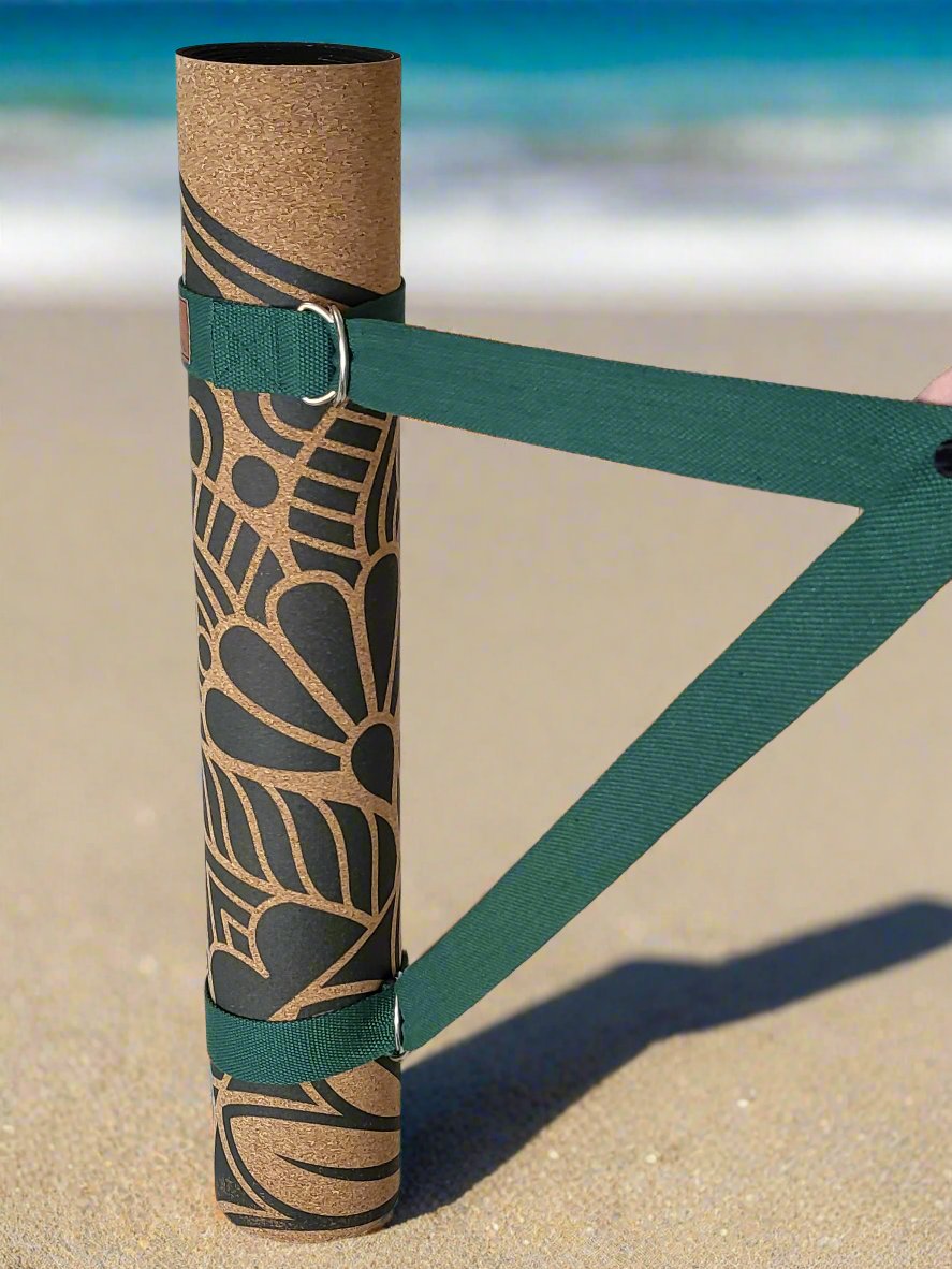 Yoga Mat Strap | Trekking Green - Yoga Soul
