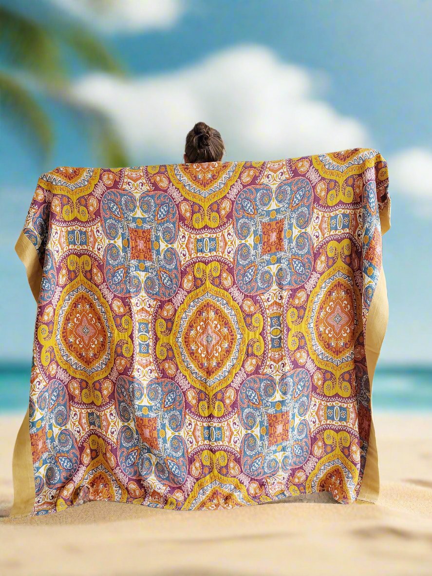 Yoga Blanket | Meditation Blanket | Paisley - Yoga Soul