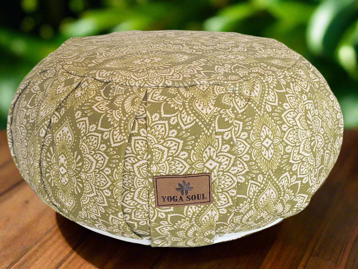 ZAFU Meditation Cushion | Mandala | Kiwi Fruit - Yoga Soul
