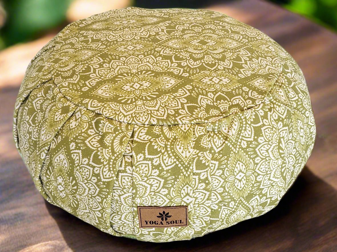 ZAFU Meditation Cushion | Mandala | Kiwi Fruit - Yoga Soul