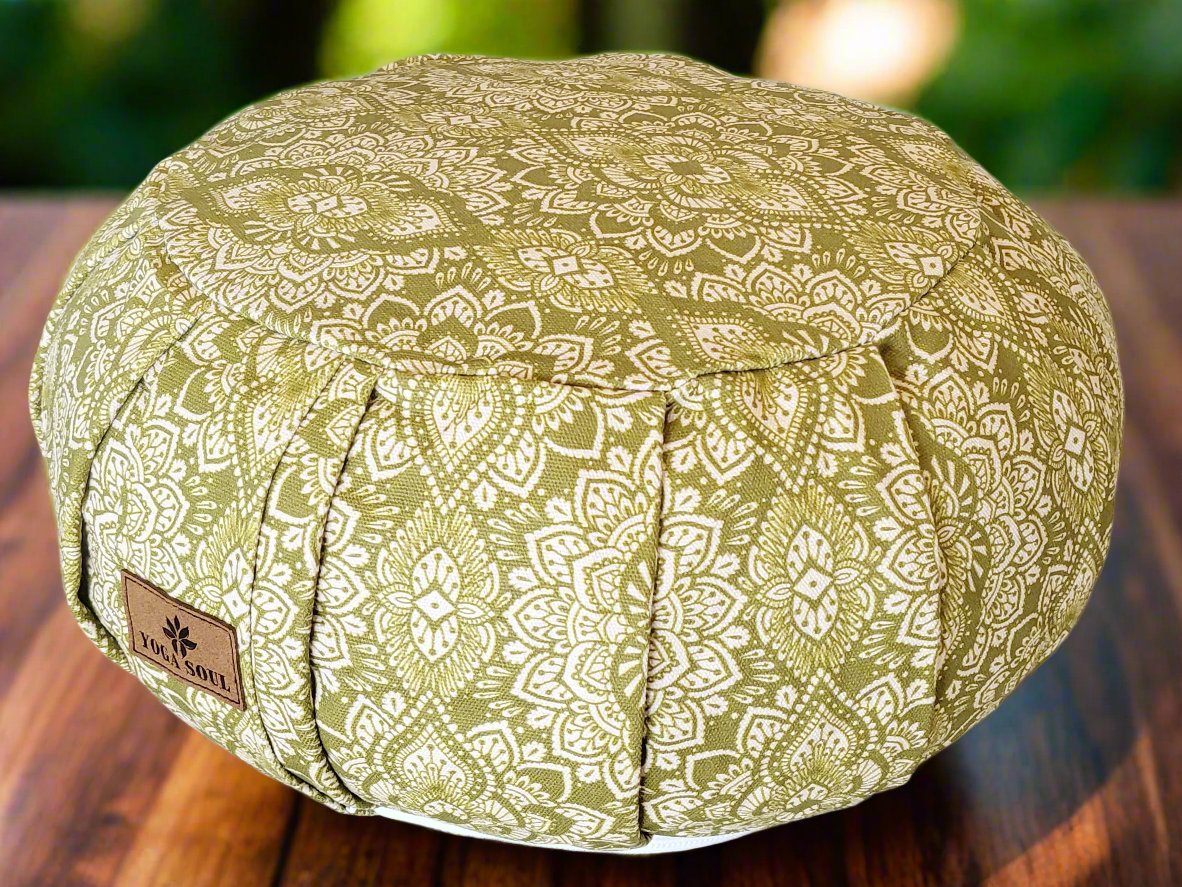 ZAFU Meditation Cushion | Mandala | Kiwi Fruit - Yoga Soul