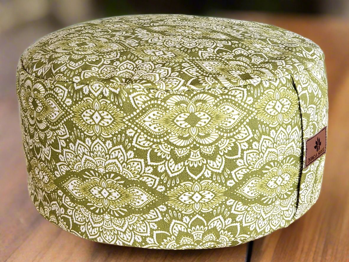 RONDO Meditation Cushion | Mandala | Kiwi Fruit - Yoga Soul