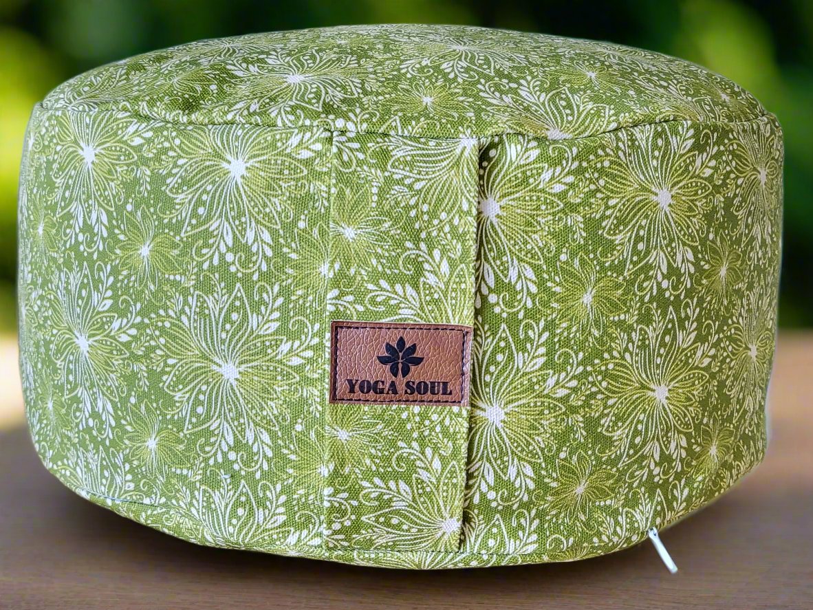 RONDO Meditation Cushion | Lotus | Olive Green - Yoga Soul
