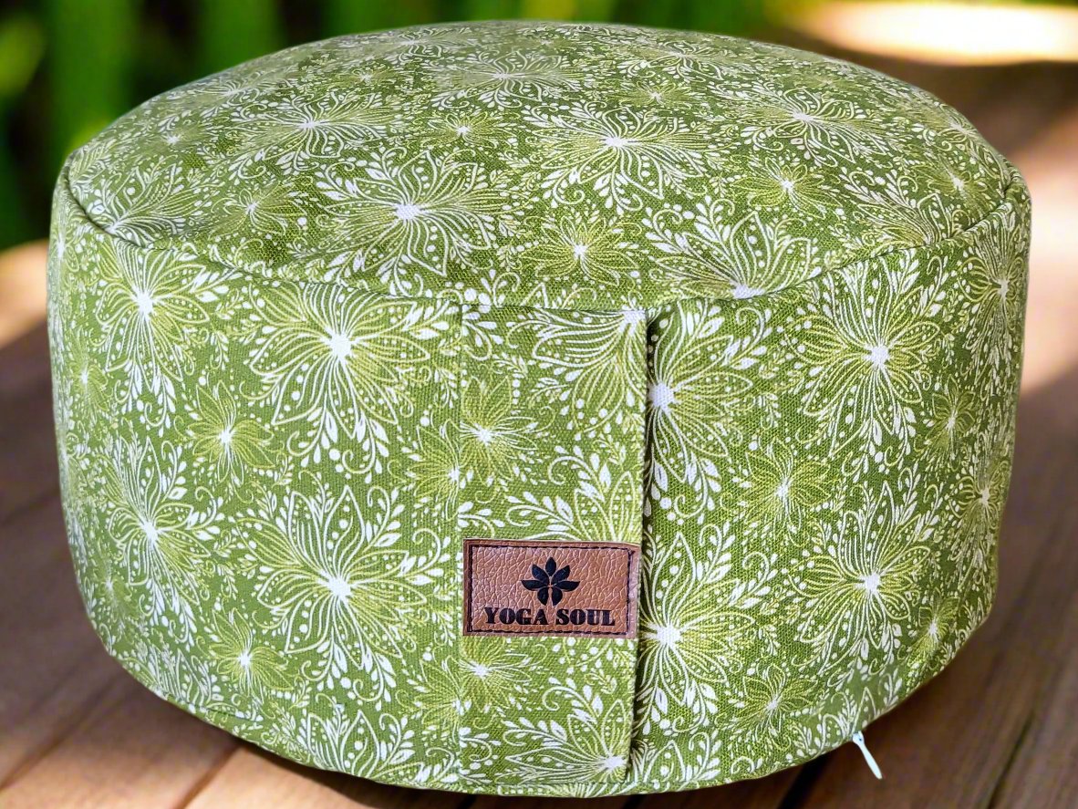 RONDO Meditation Cushion | Lotus | Olive Green - Yoga Soul