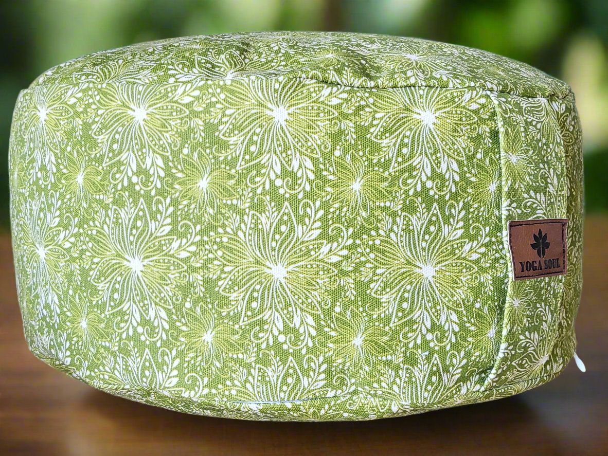 RONDO Meditation Cushion | Lotus | Olive Green - Yoga Soul
