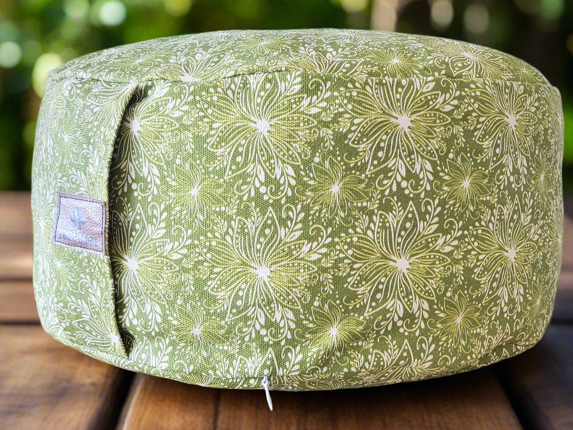 RONDO Meditation Cushion | Lotus | Olive Green - Yoga Soul